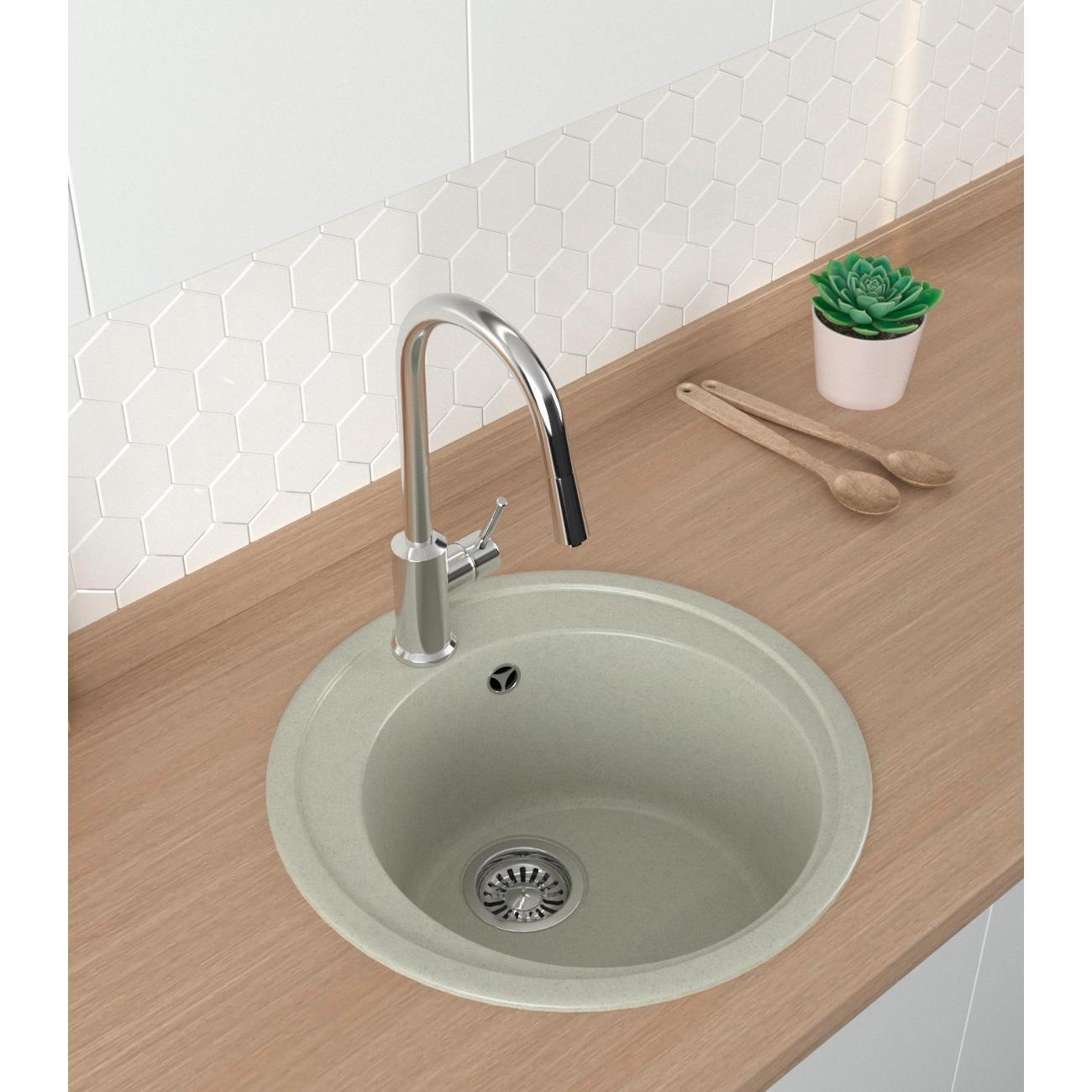 Мойка кухонная Nova 51К белый