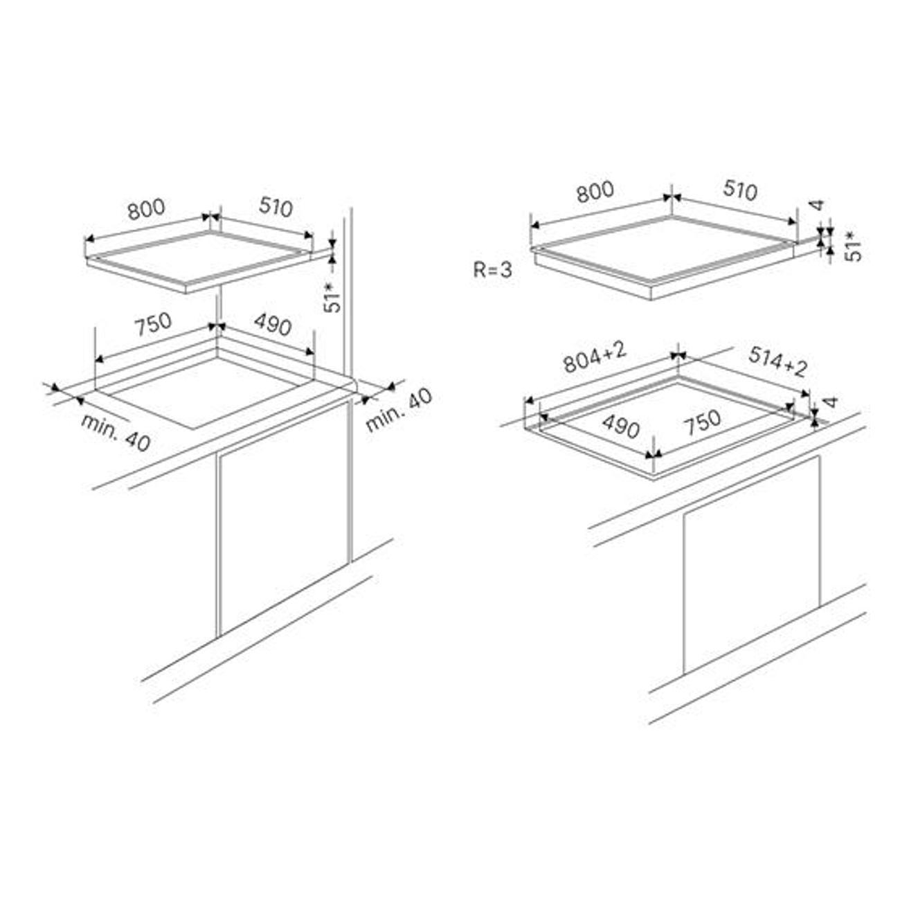 Встраиваемая индукционная панель независимая Kuppersbusch KI 8820.0 MR