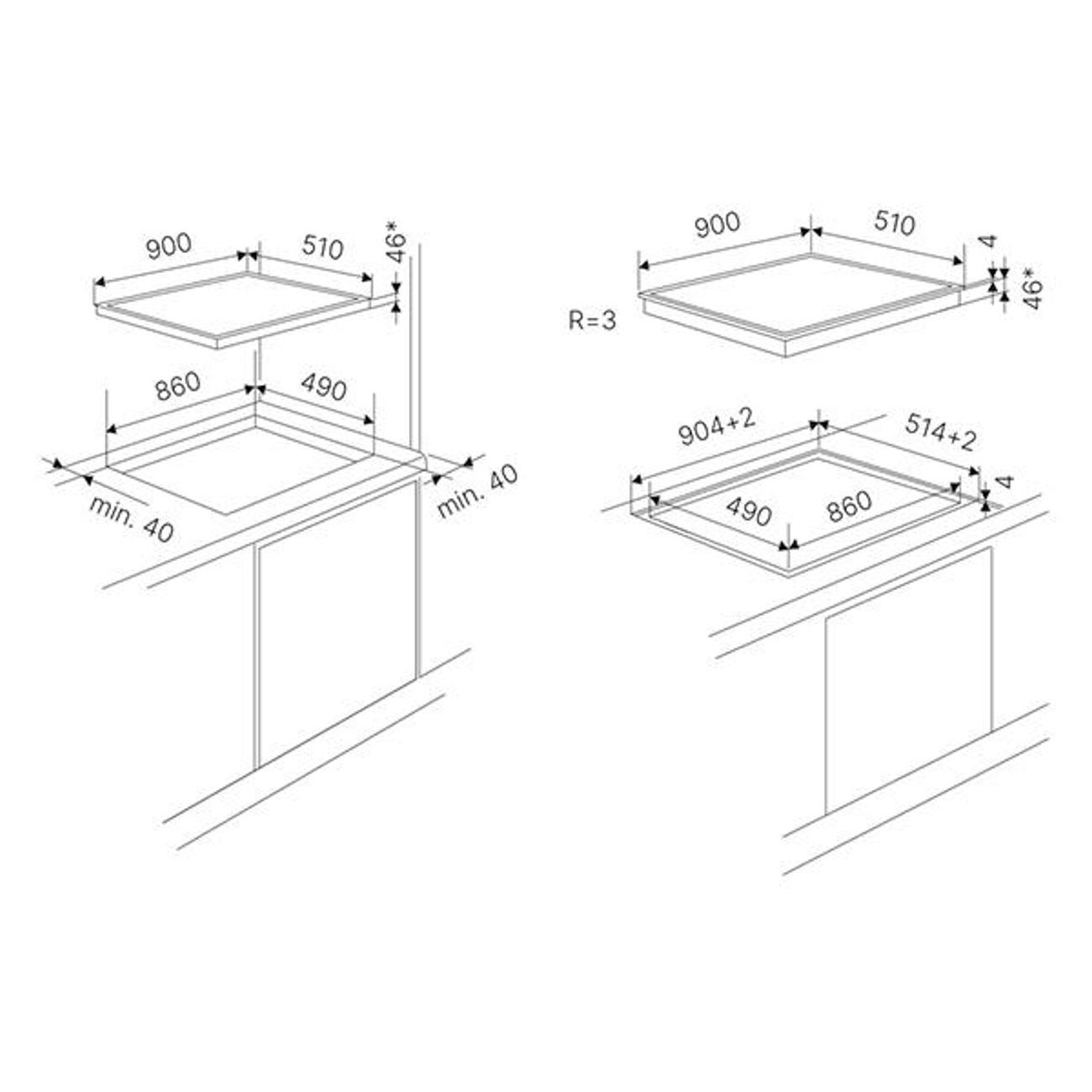 Встраиваемая индукционная панель независимая Kuppersbusch KI 9800.1 MR