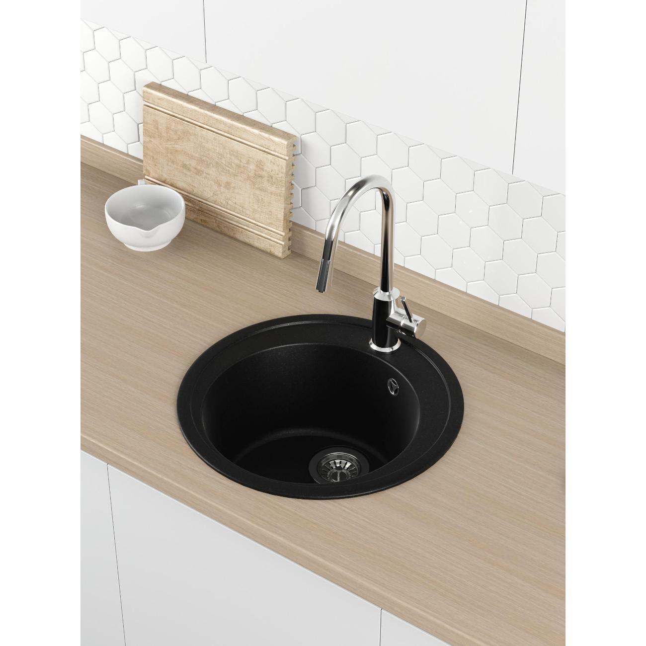 Мойка кухонная Nova 51K черный