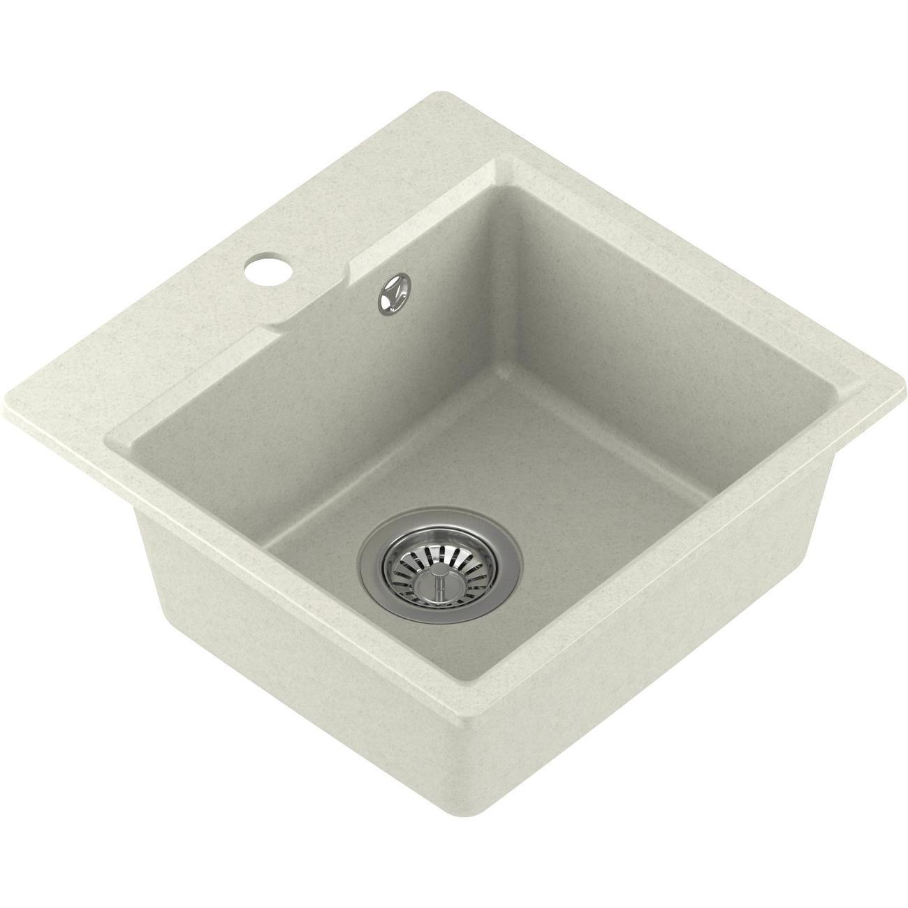 Мойка кухонная Nova 45-45 белый