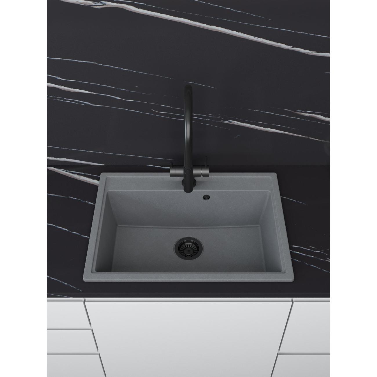 Мойка кухонная Nova 70-50 серый