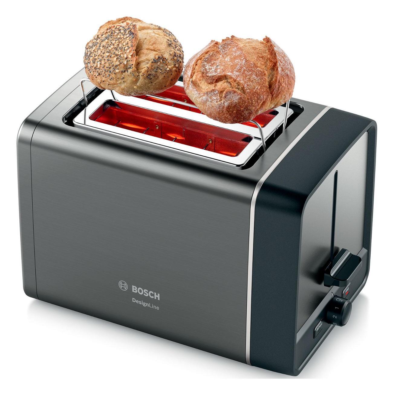 Тостер Bosch TAT5P425 DesignLine Grey
