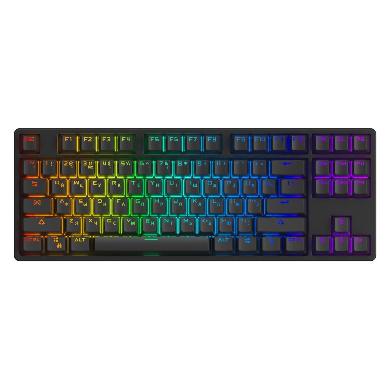 Игровая клавиатура Akko 5087S Black Shine-through V3 Pro Cream Yellow