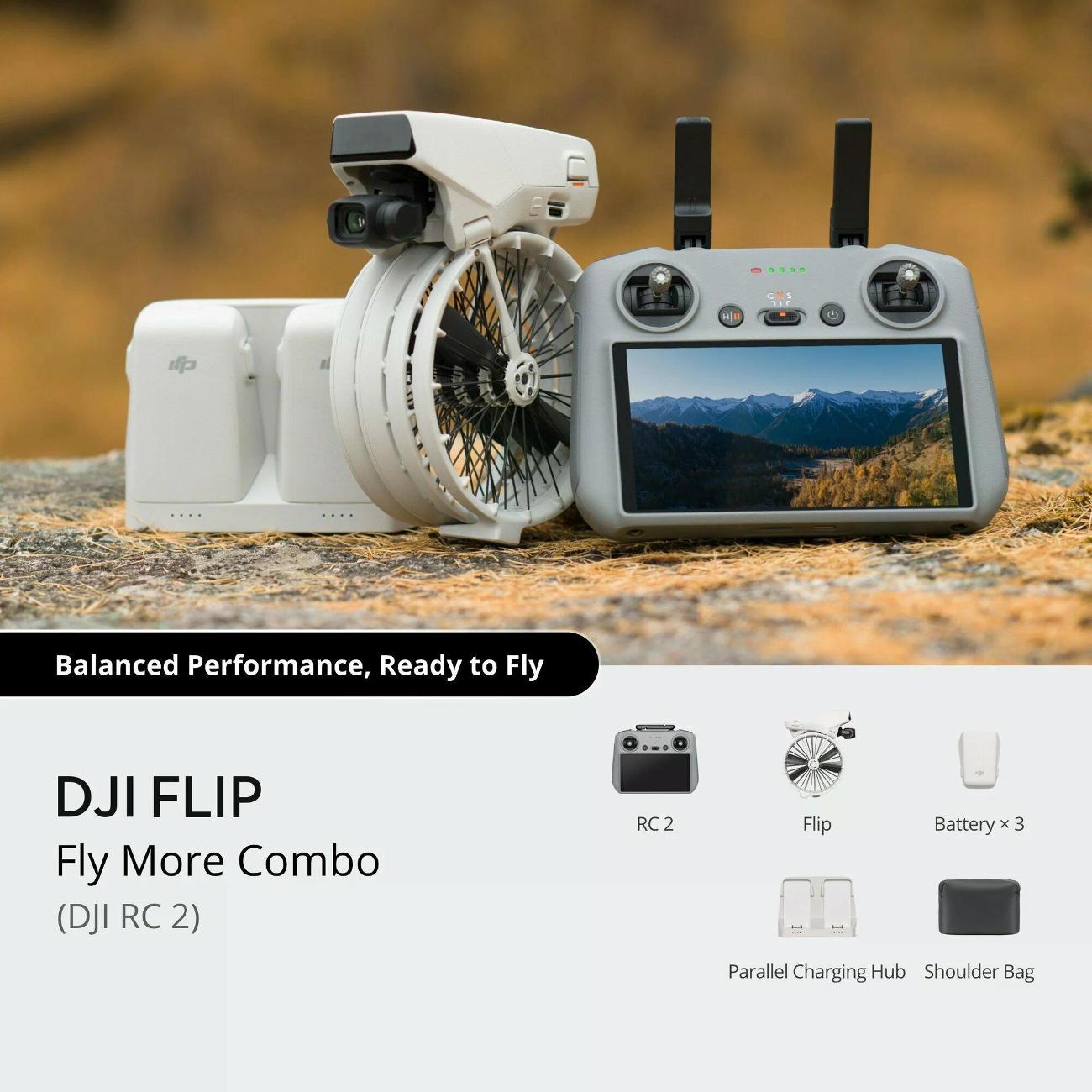 Квадрокоптер DJI Flip Fly More Combo Grey
