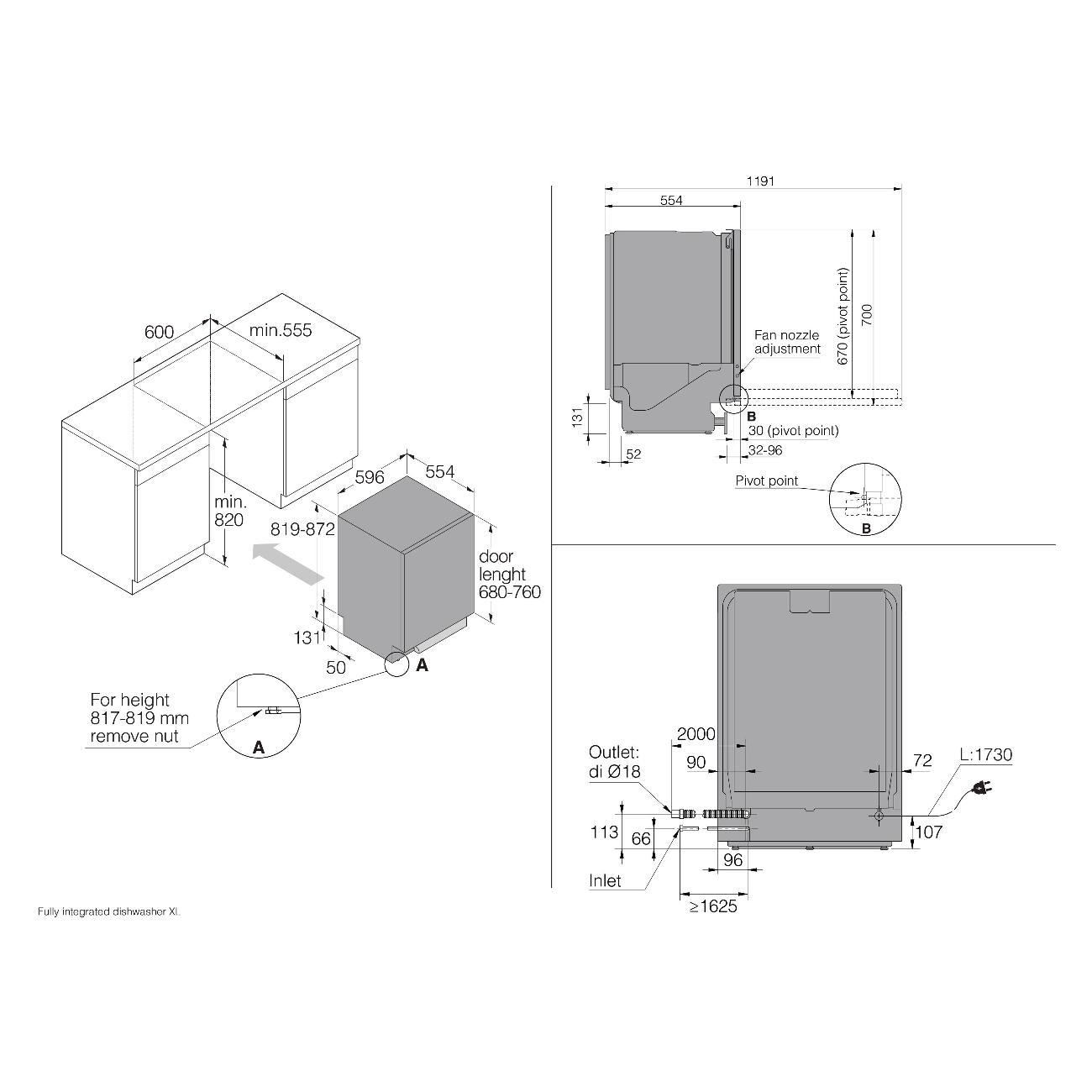 Встраиваемая посудомоечная машина Asko DFI545V