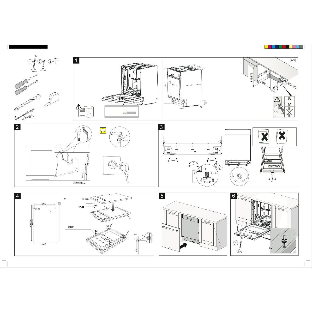 Встраиваемая посудомоечная машина Yoshiro YDW-B45B3Y60
