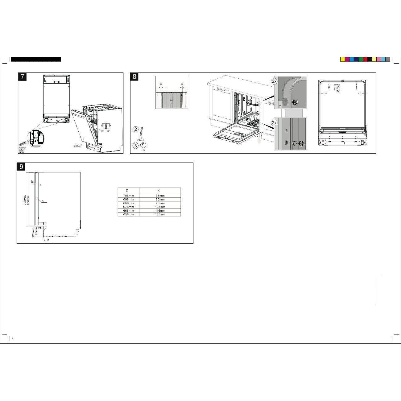 Встраиваемая посудомоечная машина Yoshiro YDW-B45B3Y60