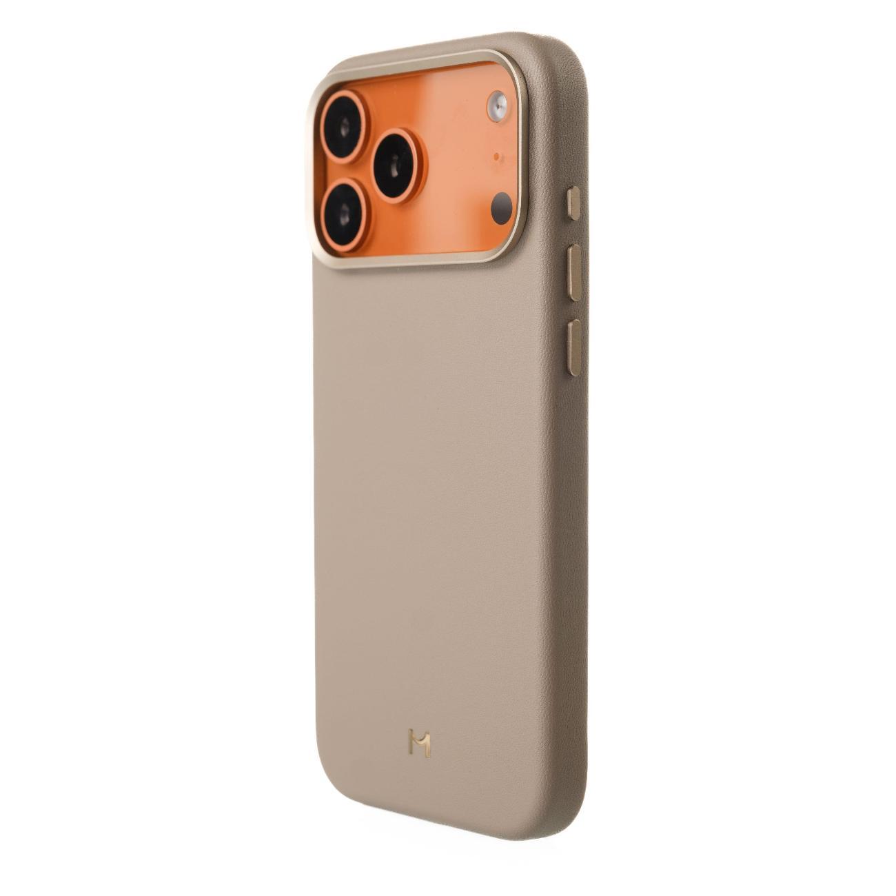 Чехол Magssory для iPhone 17 Pro, экокожа, MagSafe CLT044l Latte