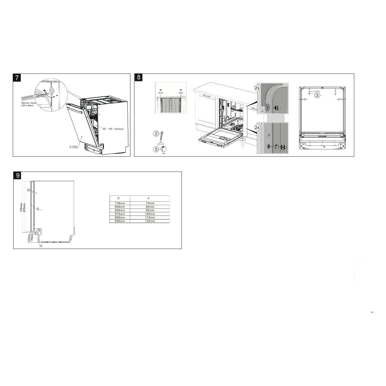 Встраиваемая посудомоечная машина Yoshiro YDW-B60B2X12