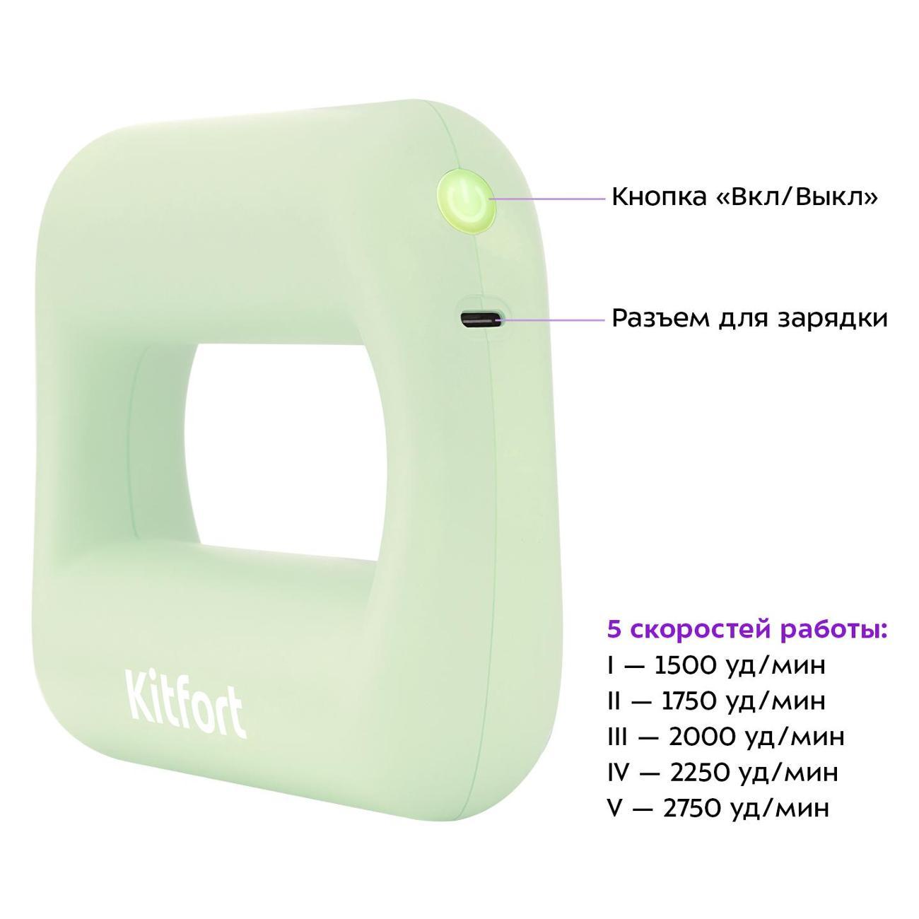 Перкуссионный массажер Kitfort КТ-5936