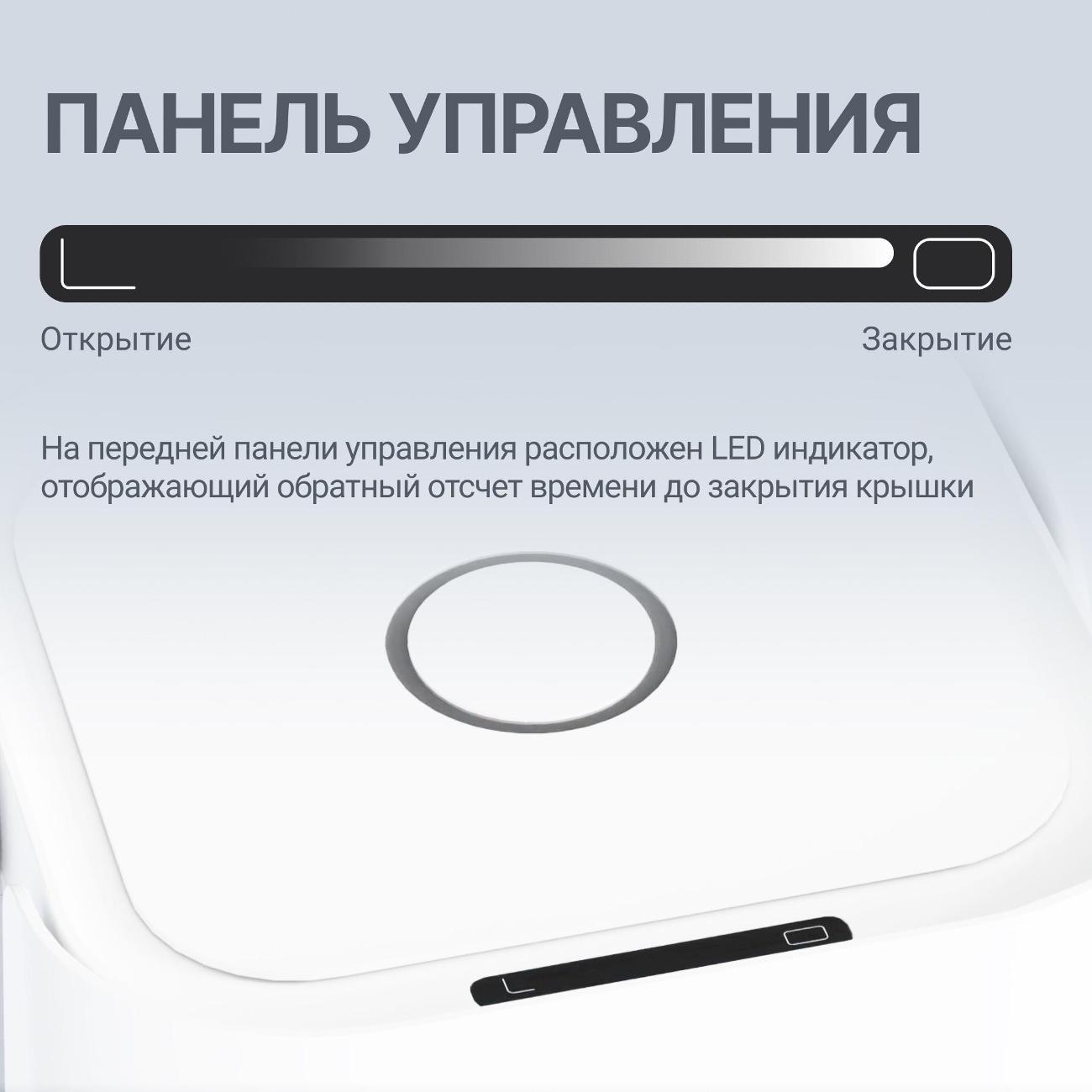 Ведро для мусора Tesler STB-1523 белый