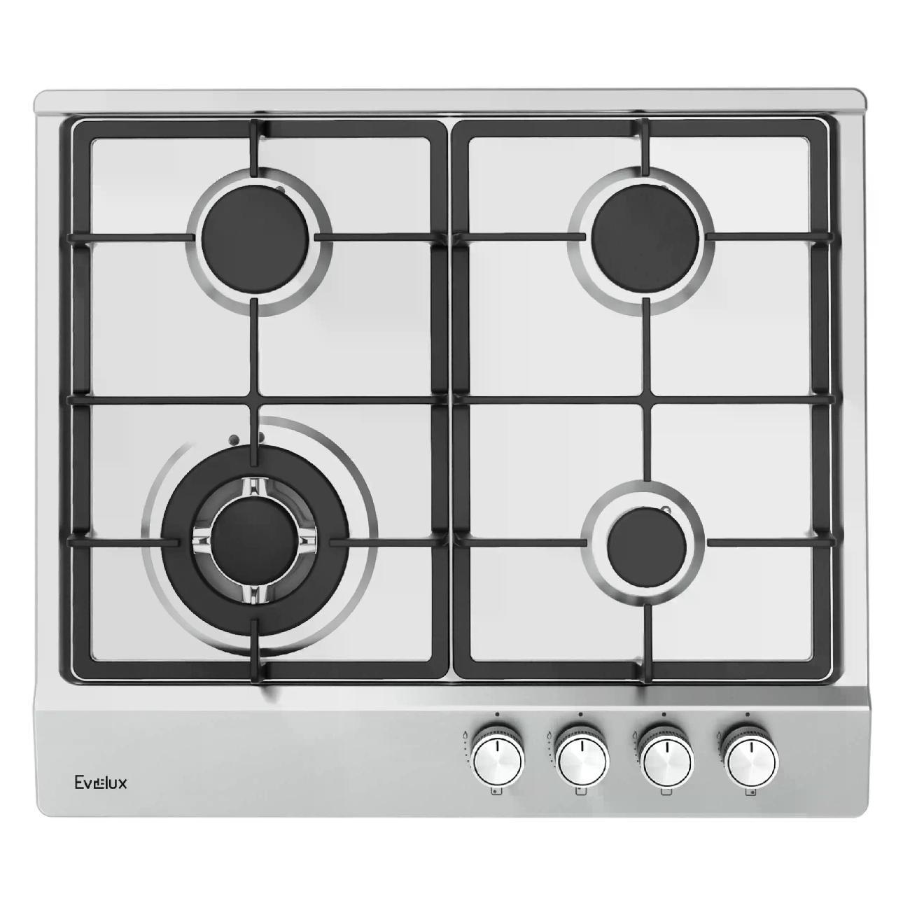 Встраиваемая газовая панель независимая Evelux HEG 655 X
