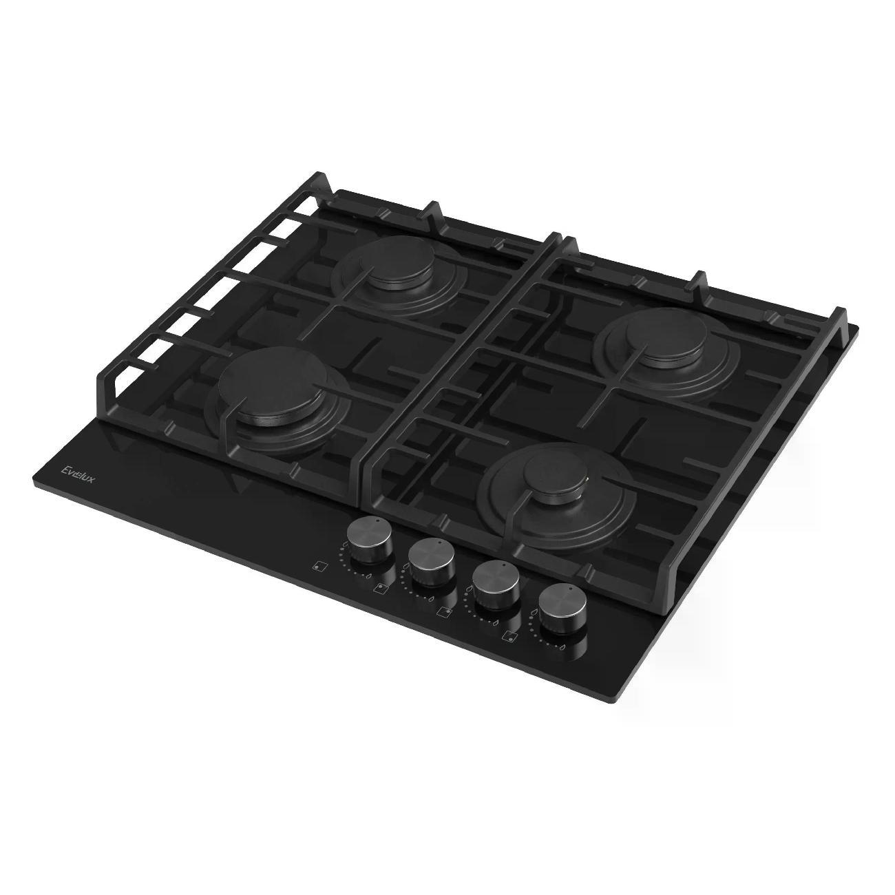 Встраиваемая газовая панель независимая Evelux HEG 600 BG