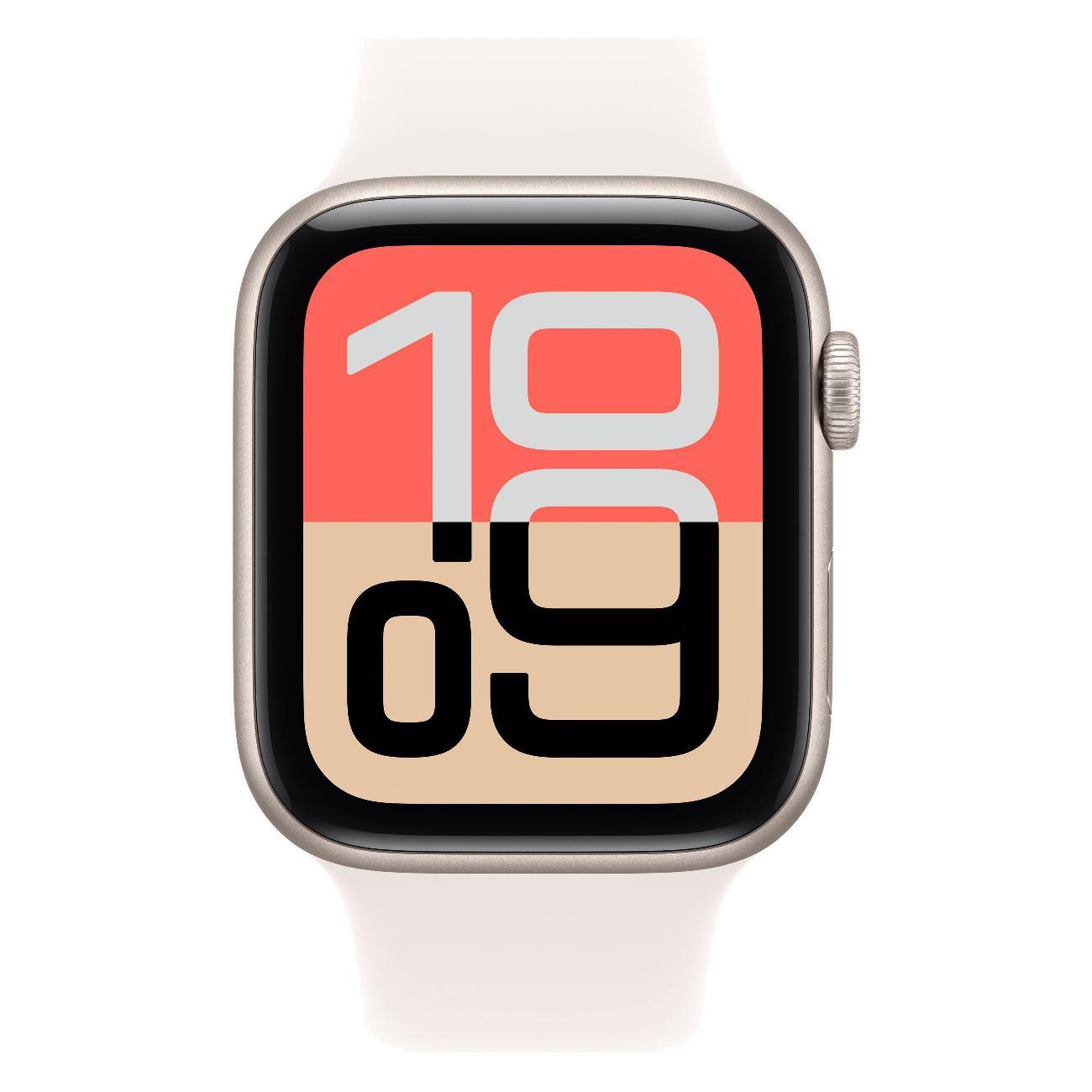 Смарт-часы Apple Watch SE (2025) 44mm Starlight Aluminum Light Blush Sport Band