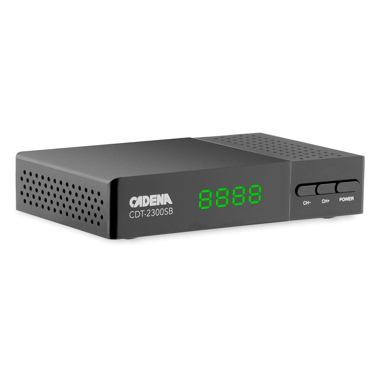 Приемник телевизионный DVB-T2 Cadena CDT-2300SB