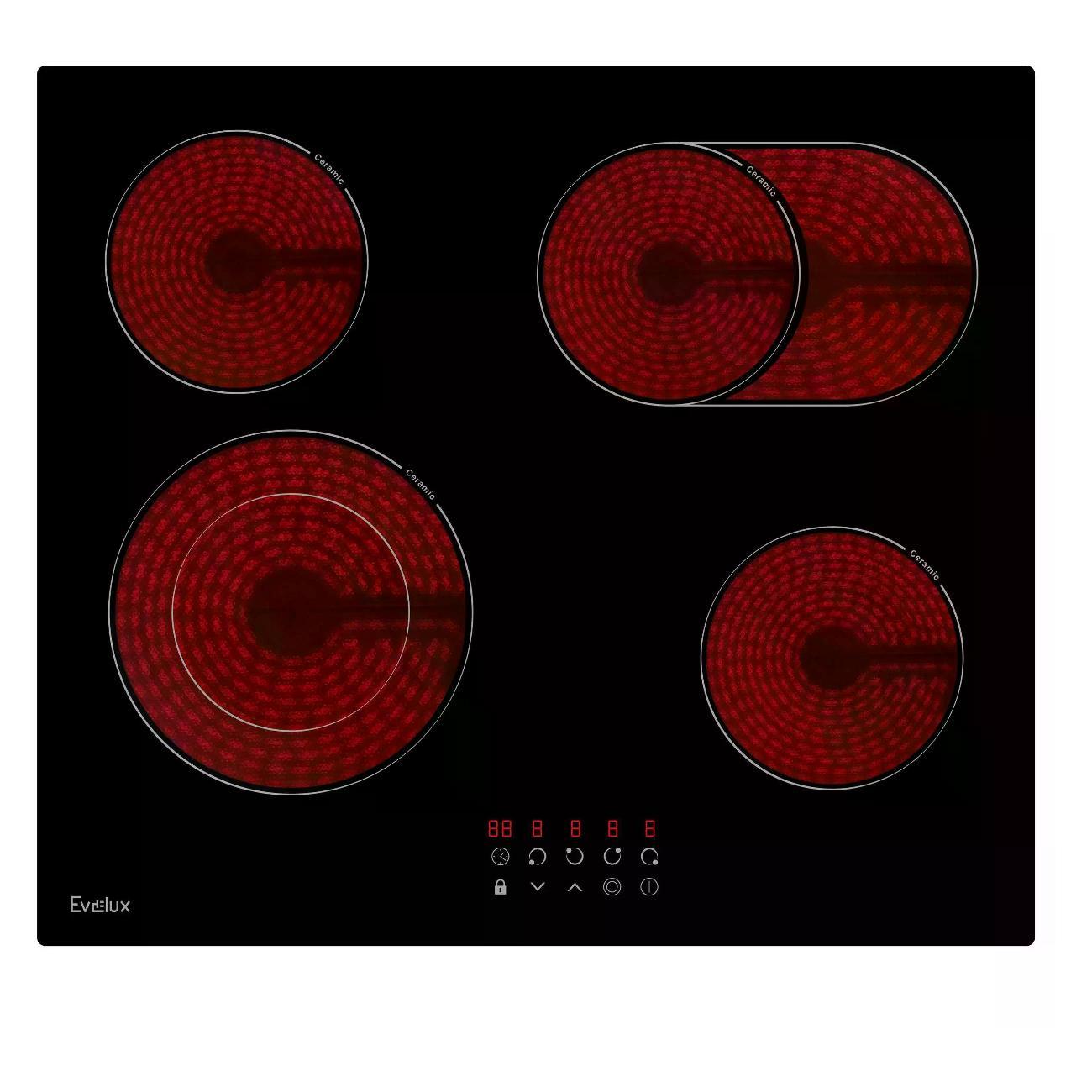 Встраиваемая электрическая плита Evelux HEV 642 B