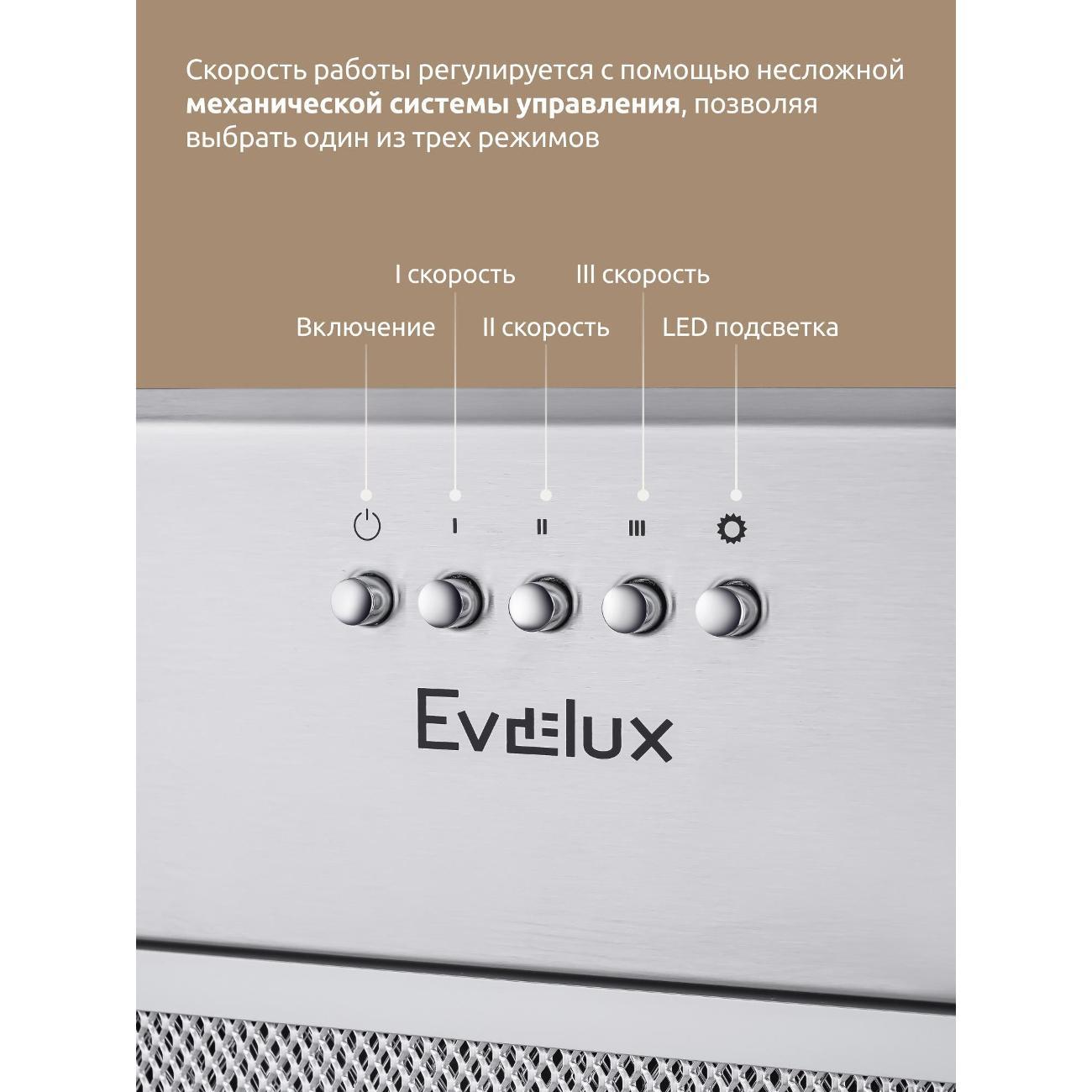 Вытяжка полностью встраиваемая Evelux Margit 60 X