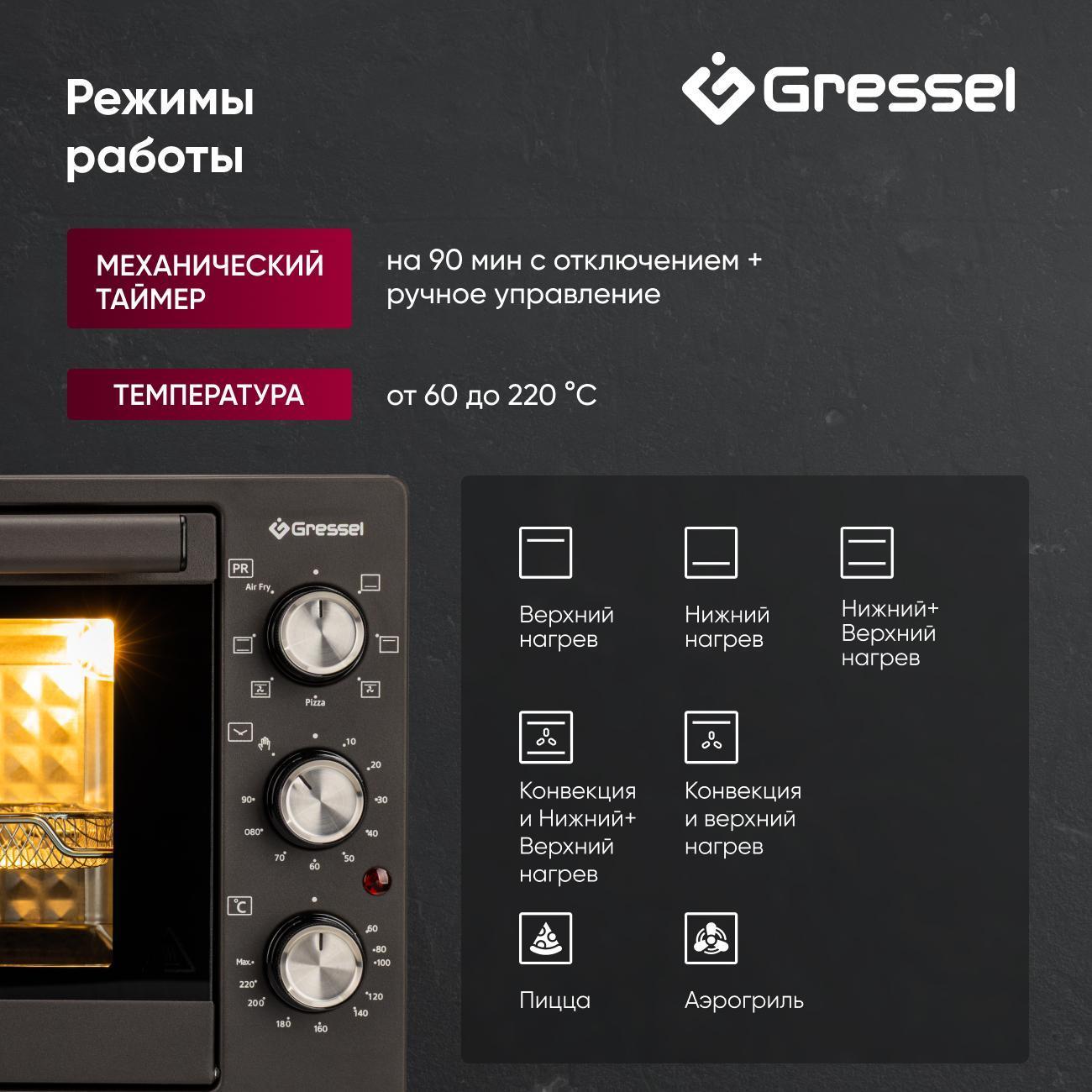 Мини-печь Gressel G4010