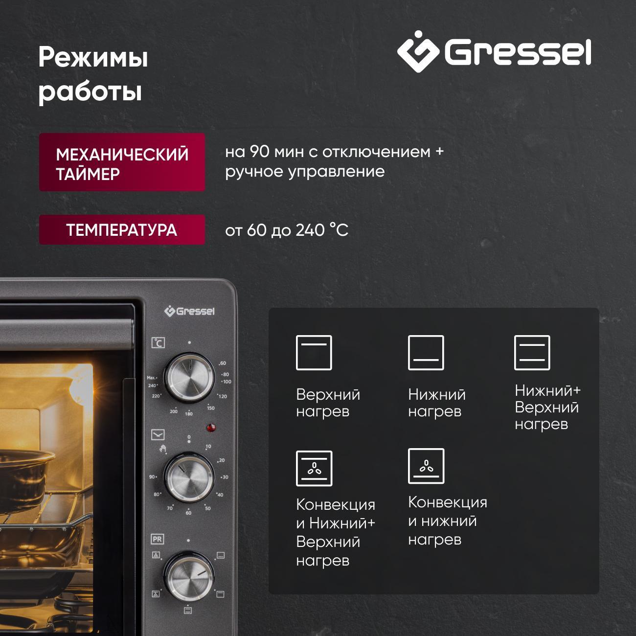 Мини-печь Gressel G7010