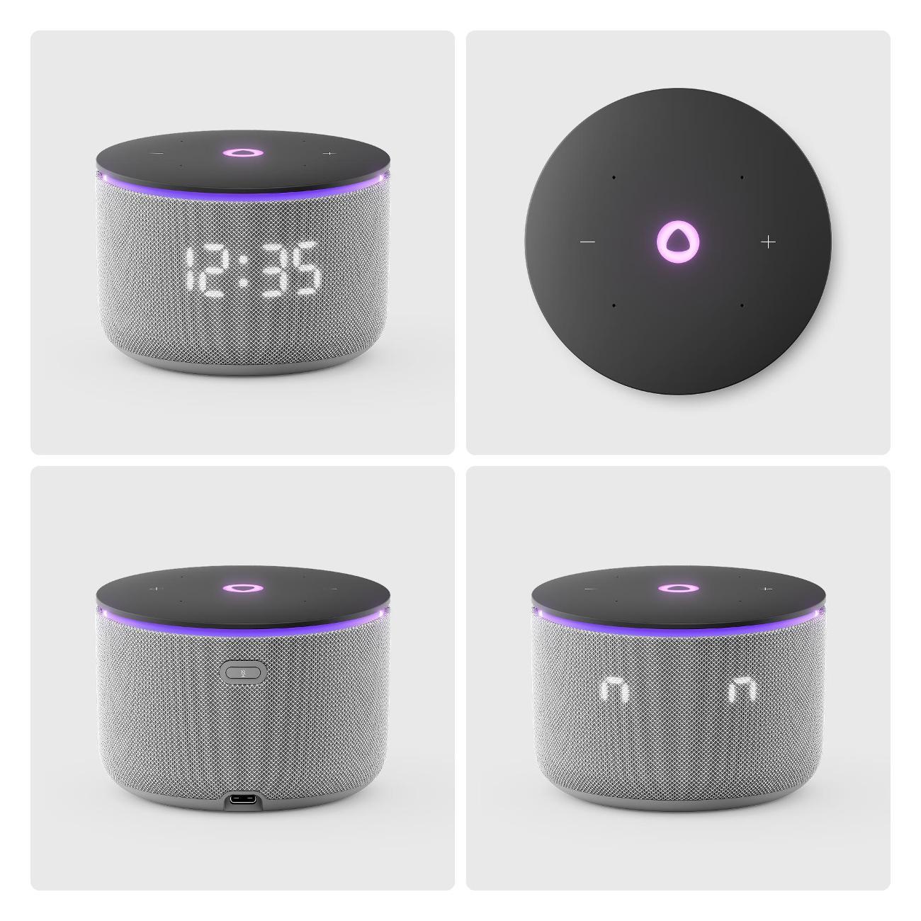 Умная колонка Яндекс Станция Мини 3 Про с Алисой серая