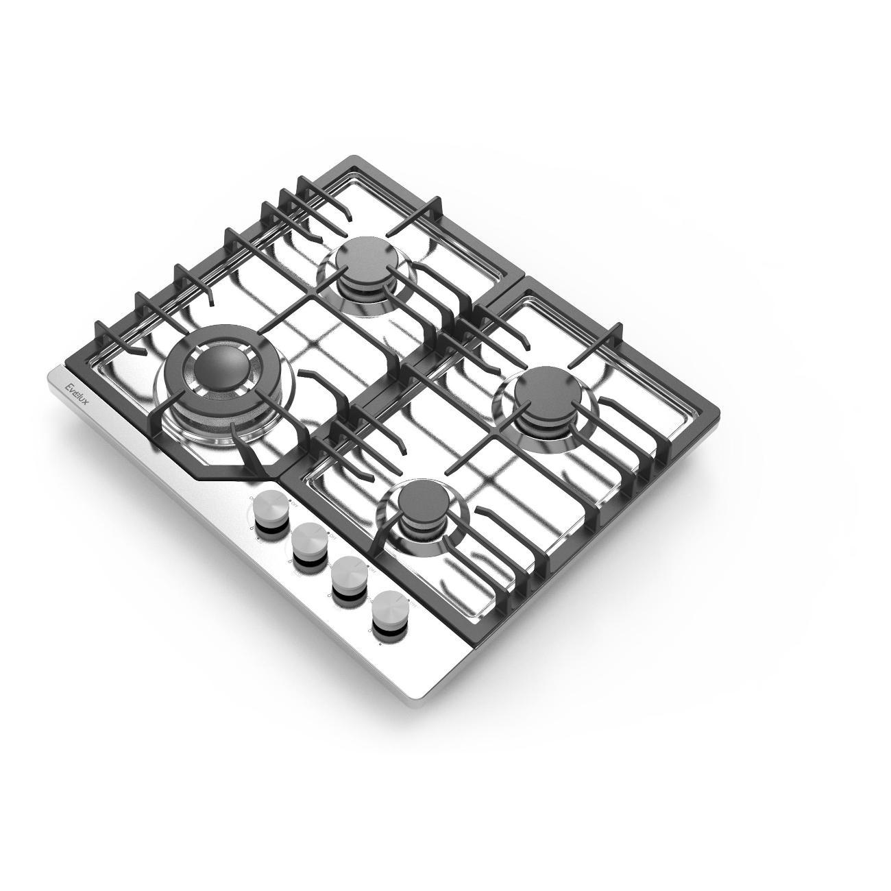 Встраиваемая газовая панель независимая Evelux HEG 638 X