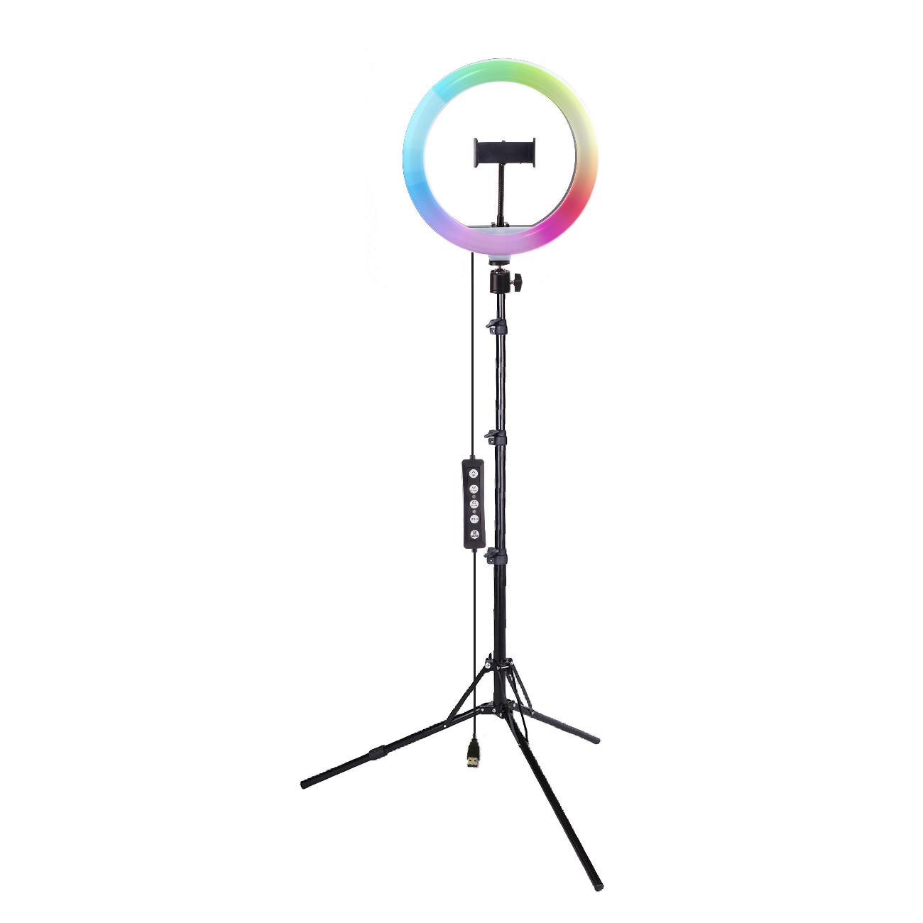 Лампа кольцевая Rekam RL-26 LED RGB 190 Kit фото