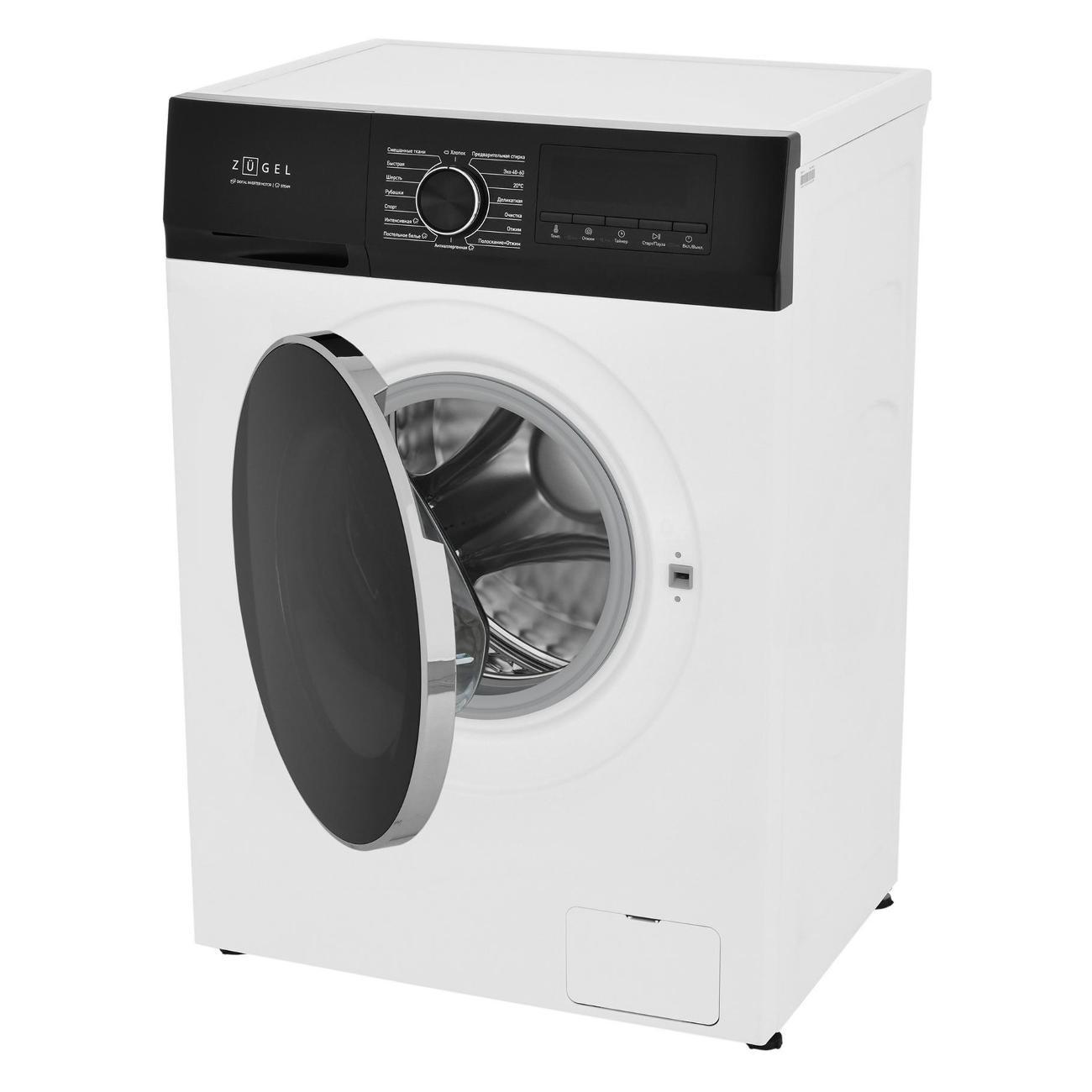 Стиральная машина узкая ZUGEL ZWS8140I Inverter Steam White