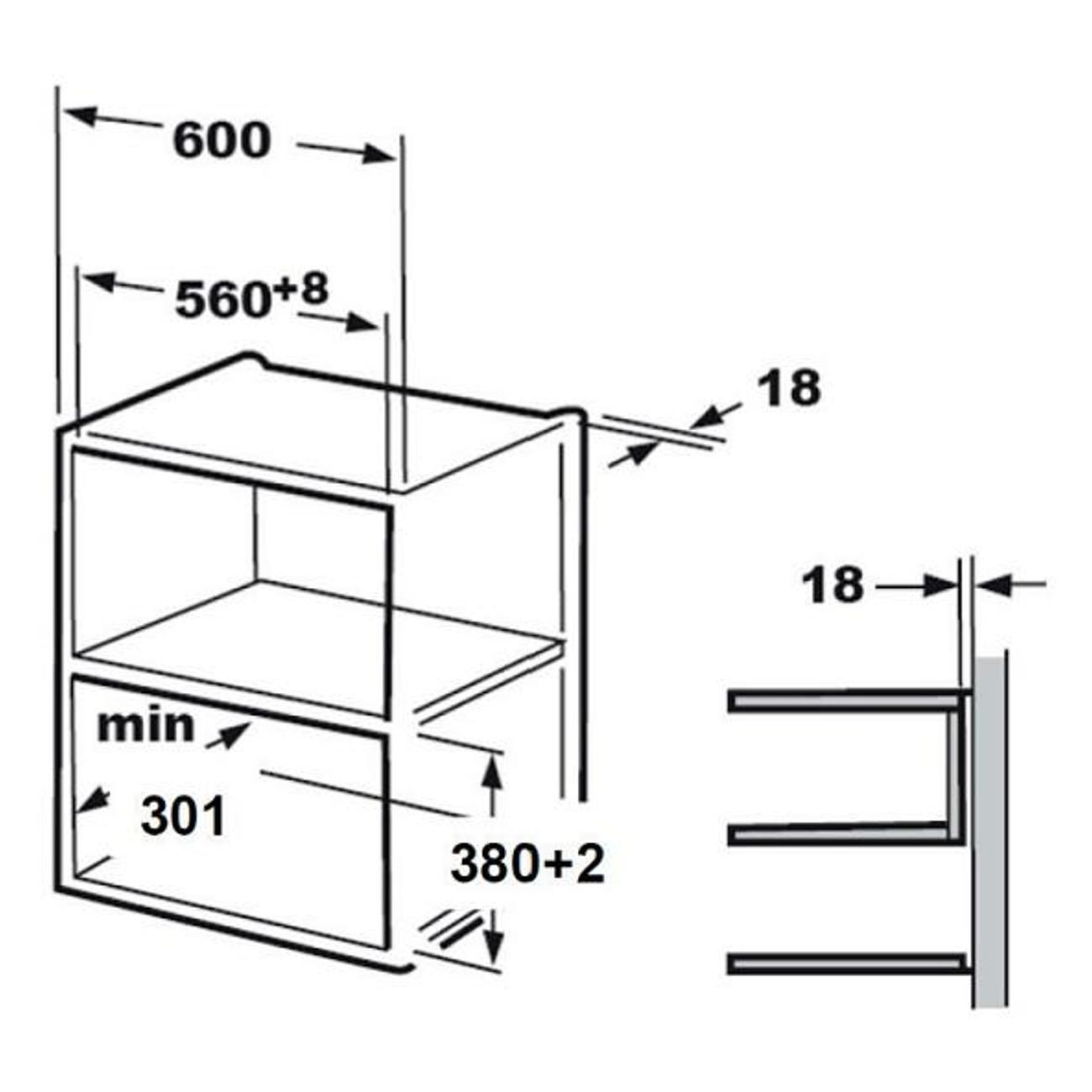 Встраиваемая микроволновая печь Evelux MW 201 X