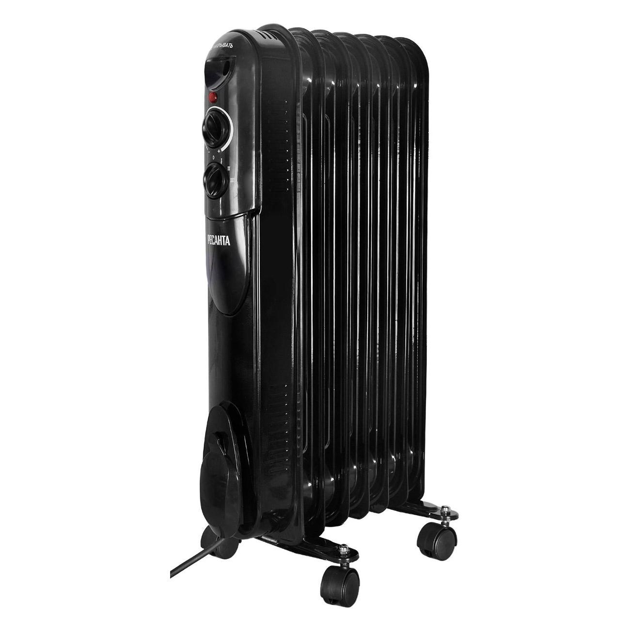 Радиатор масляный Ресанта ОМПТ-7НЧ черный