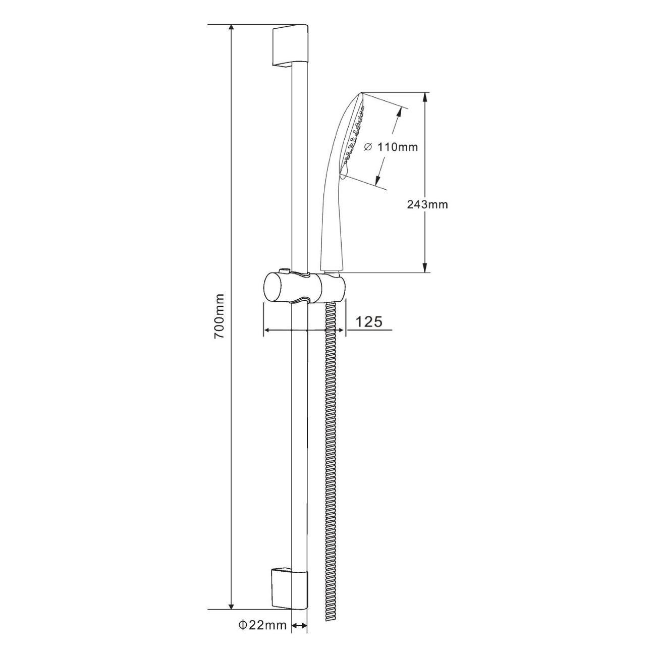 Душевой комплект Orange O-Shower OS805cr