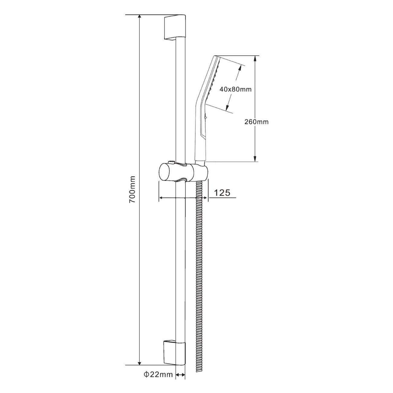 Душевой комплект Orange O-Shower OS810cr