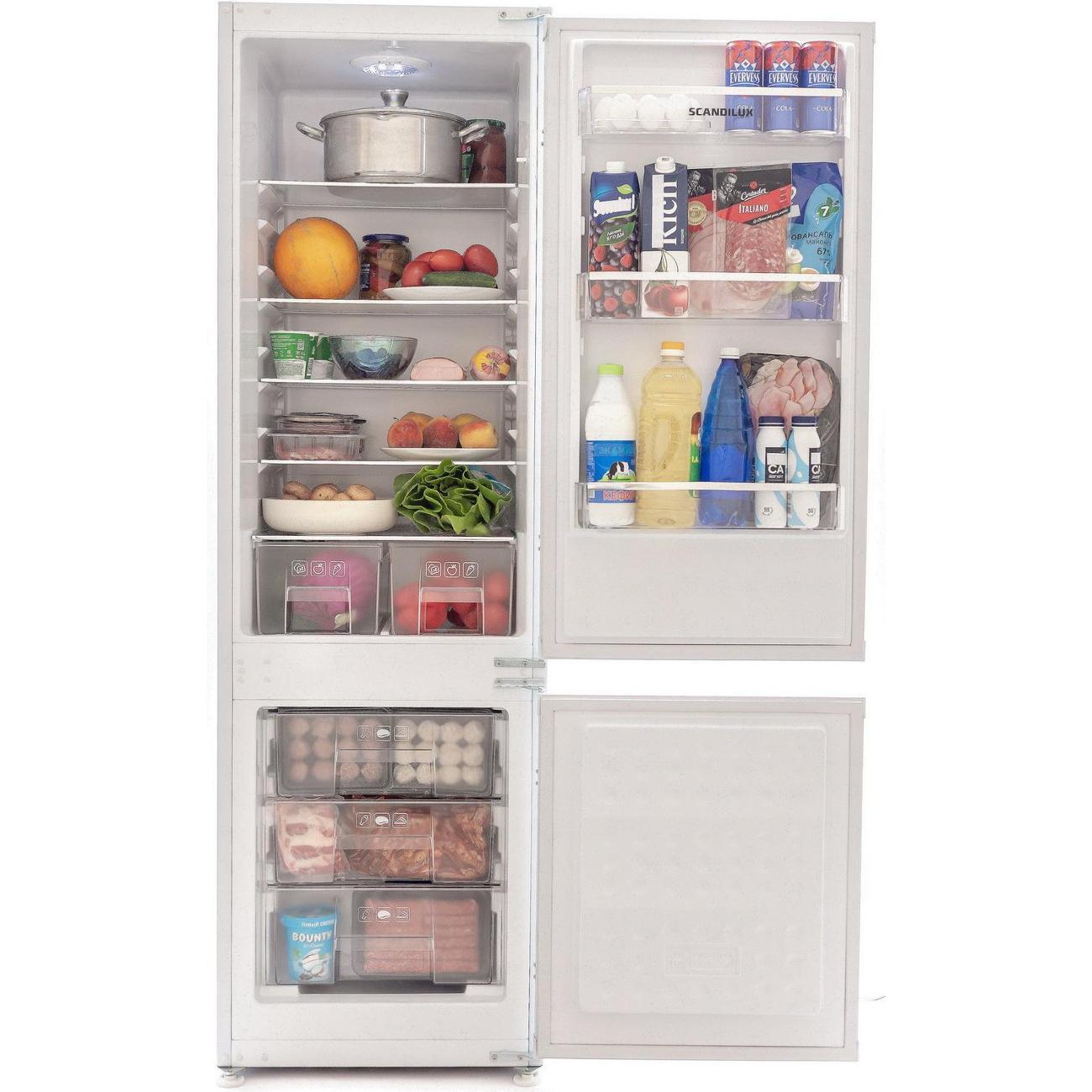 Встраиваемый холодильник комби Scandilux RBI255 фото