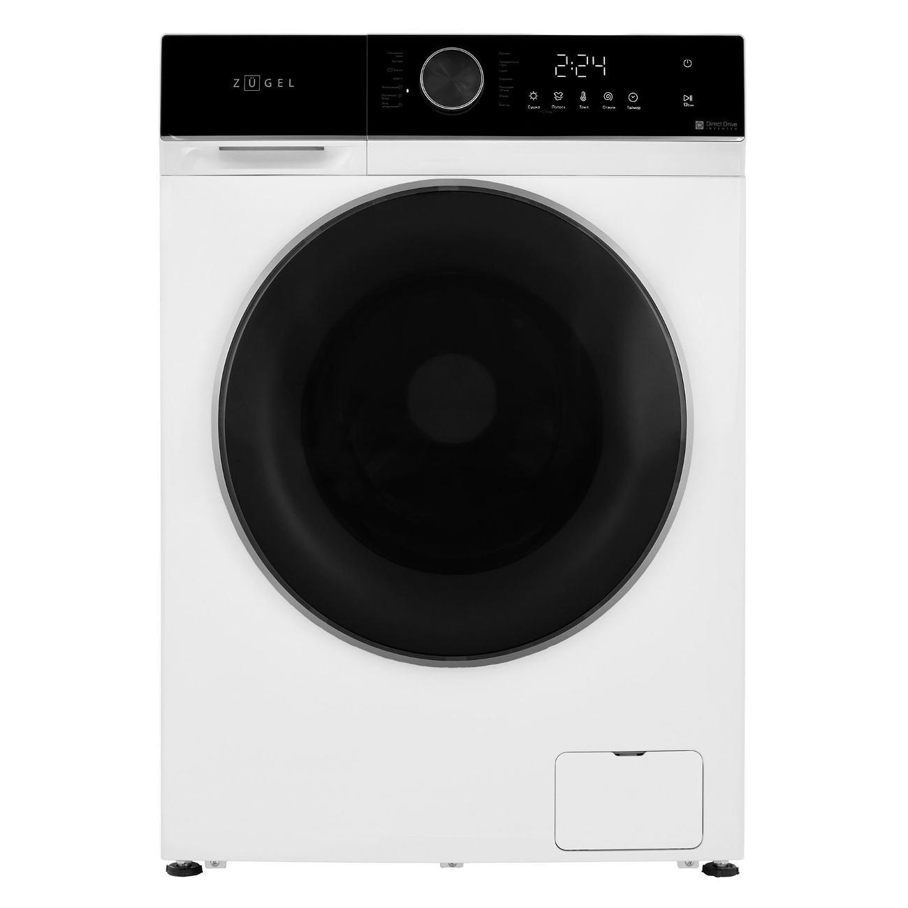 Стиральная машина с сушкой ZUGEL ZWDF10712I Inverter Steam DD White