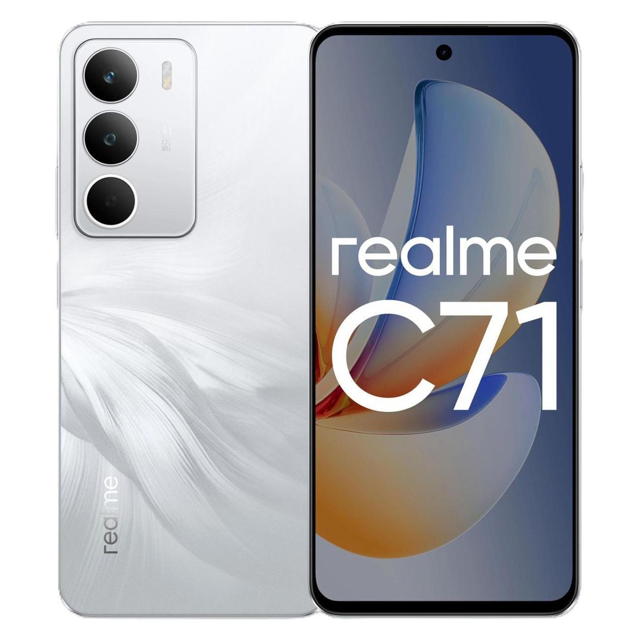 Смартфон realme C71 RMX5303 128Gb 6Gb белый фото