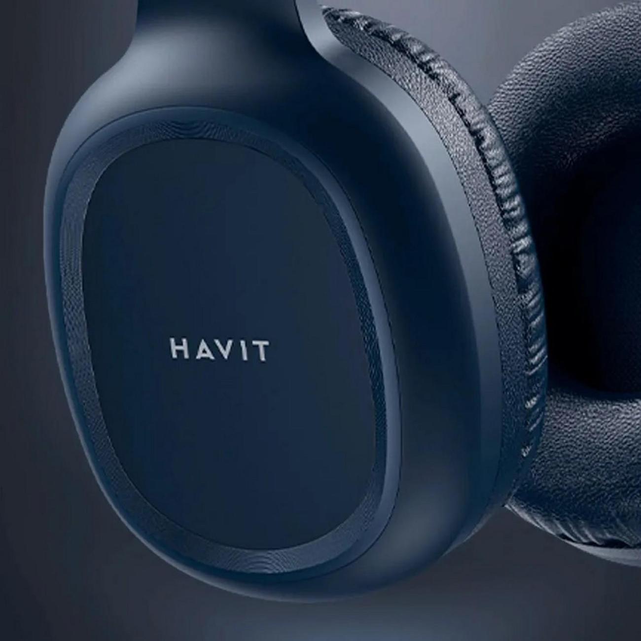 Наушники полноразмерные синийtooth Havit H2590BT PRO синий