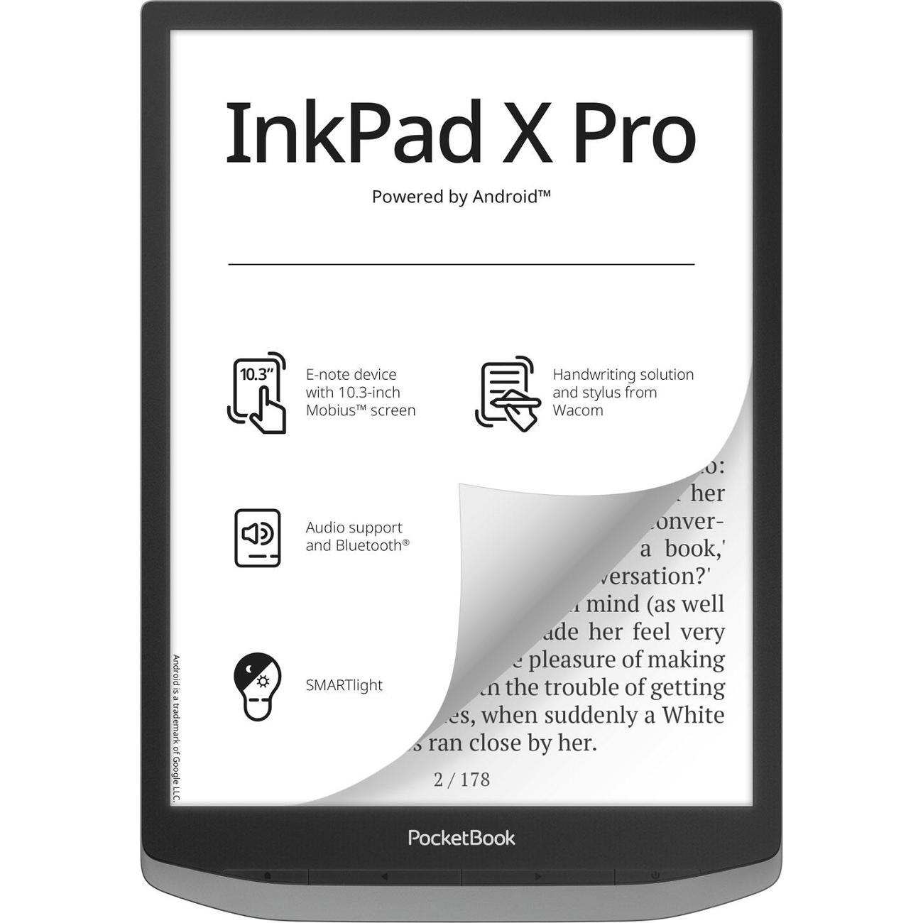 Электронная книга PocketBook Inc Pad X Pro Mist Grey (PB1040D-M-WW)