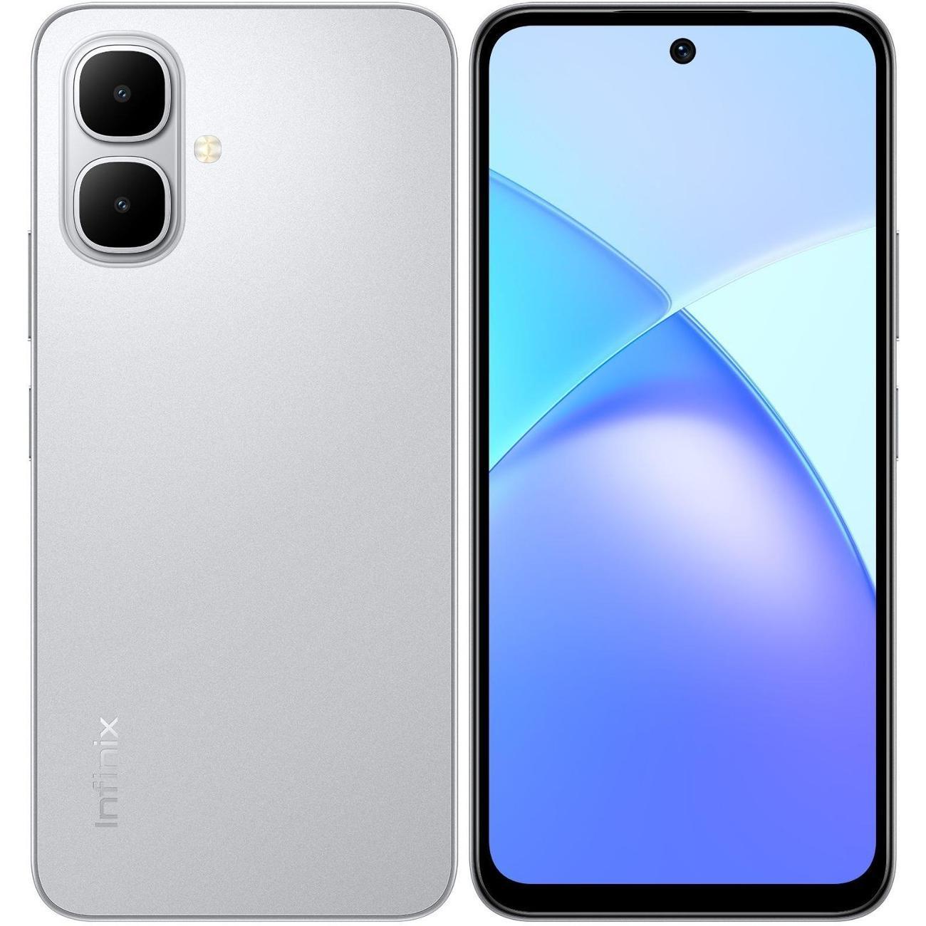 Смартфон Infinix SMART 10 4/128GB титановый серебристый