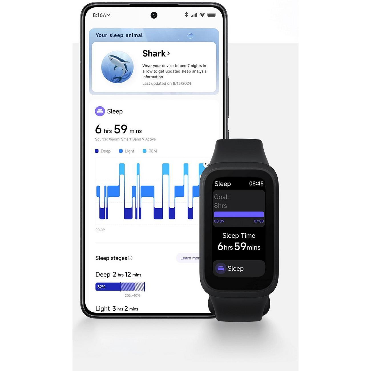 Фитнес-трекер Xiaomi Band 9 Active Black