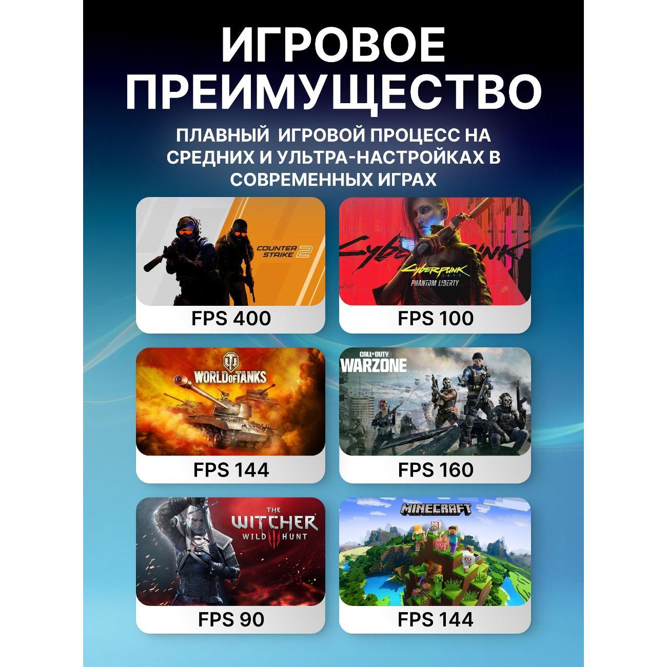 Системный блок игровой Robotcomp Bullet V3 Aqua белый