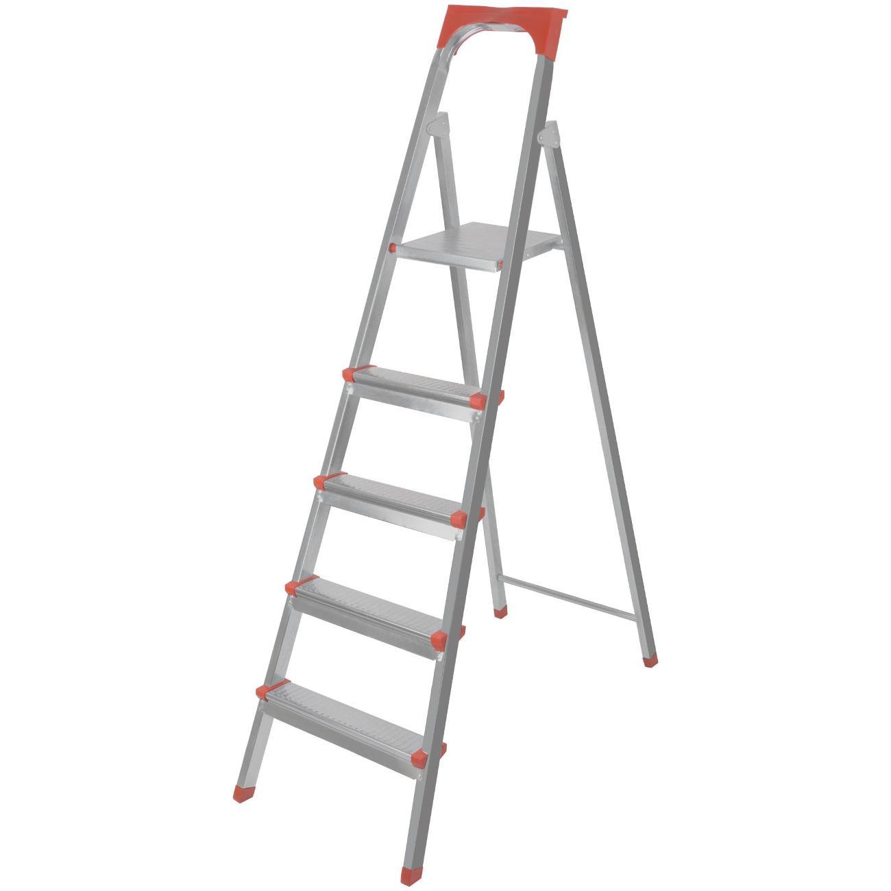 Стремянка FIT 5 ступеней, вес 6,65 кг (65333)