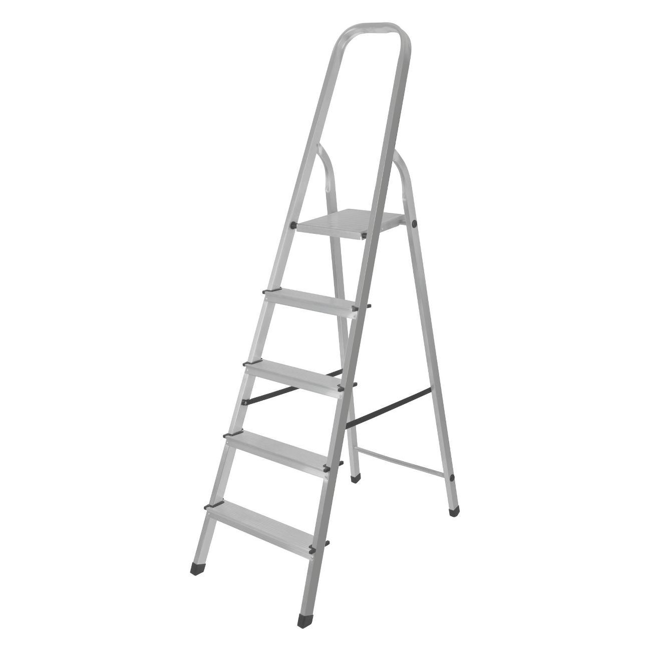 Стремянка FIT 5 ступеней, вес 3,3 кг (65343)