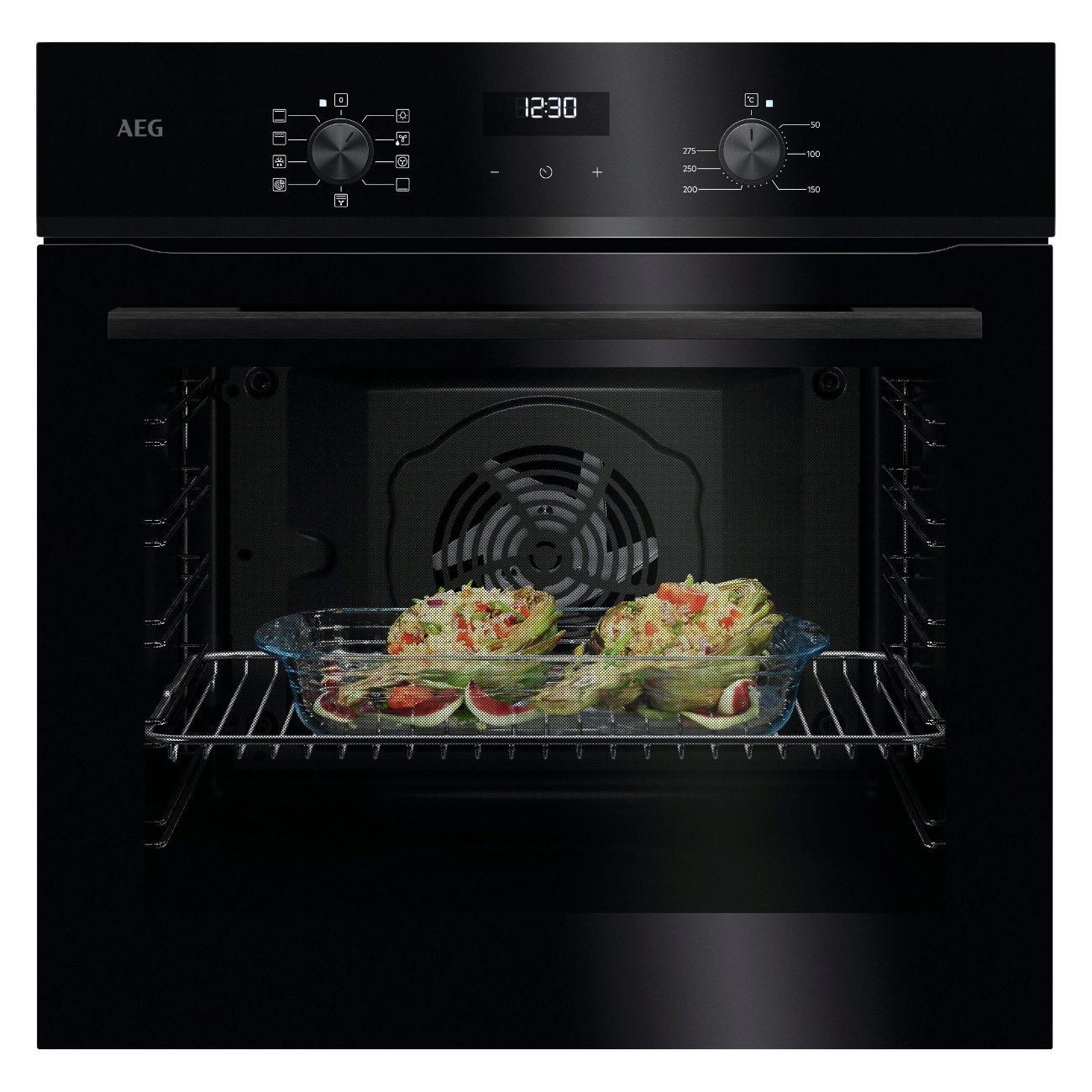 Электрический духовой шкаф AEG NBU5A21SB