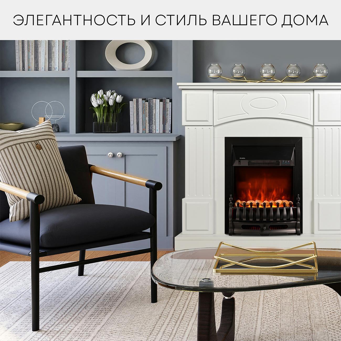 Электрокамин Planta PORT005W-FS400B