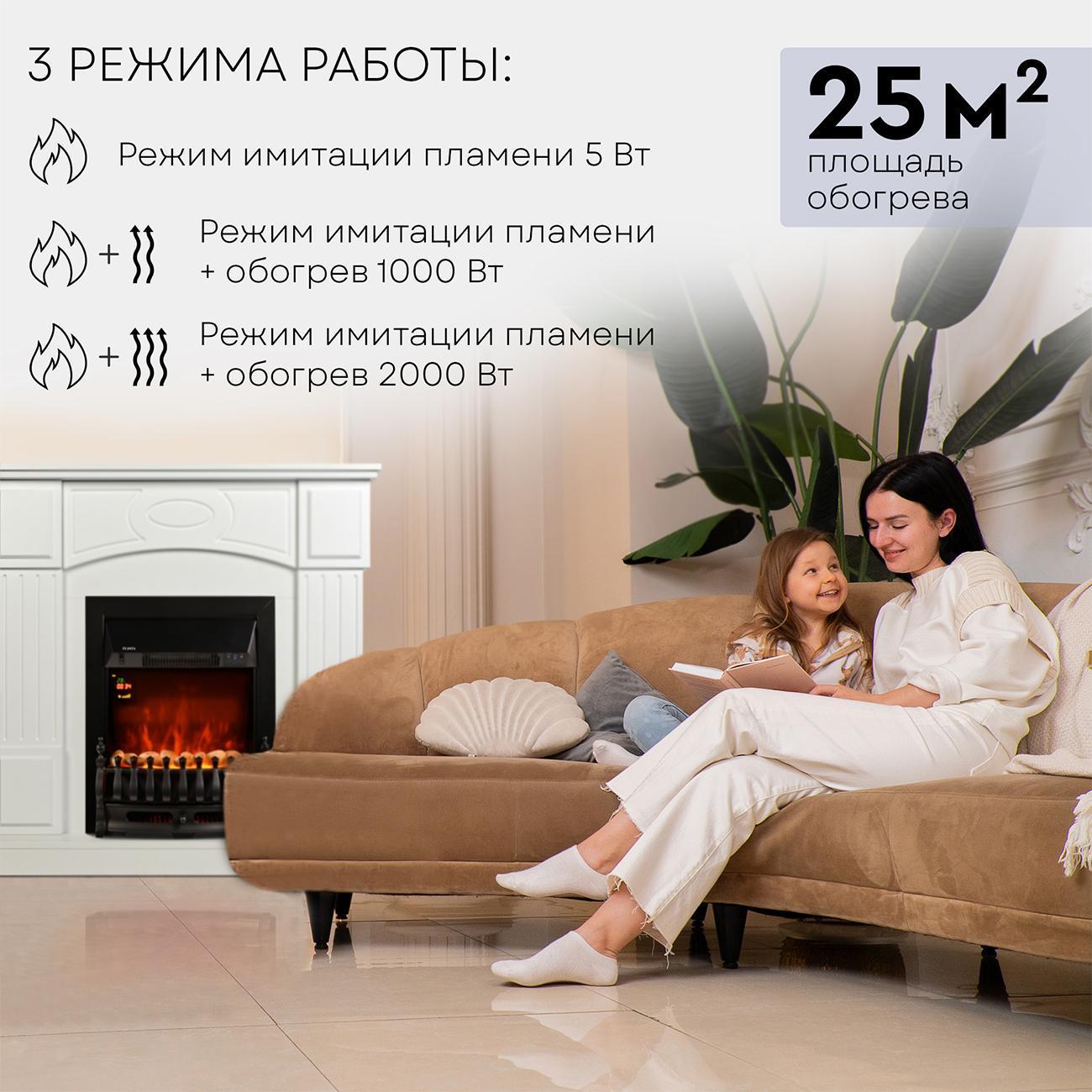 Электрокамин Planta PORT005W-FS400B