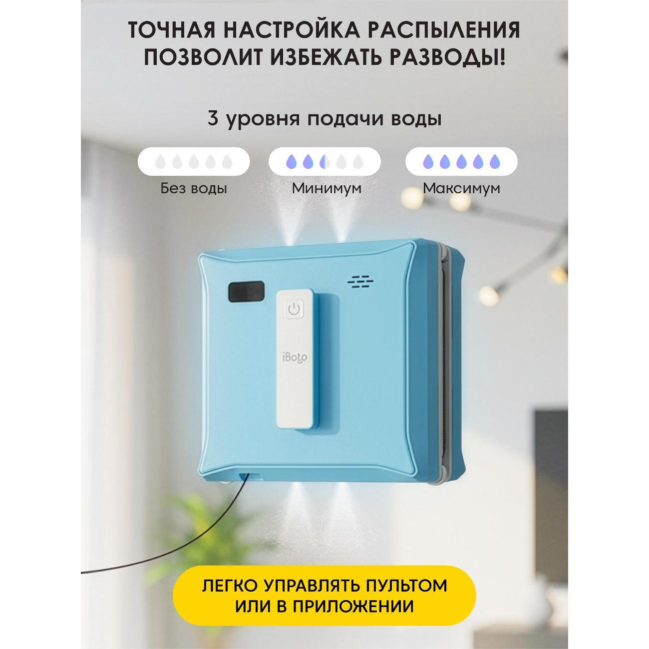 Робот-стеклоочиститель iBoto Win 500 с двойным автоматическим распылением