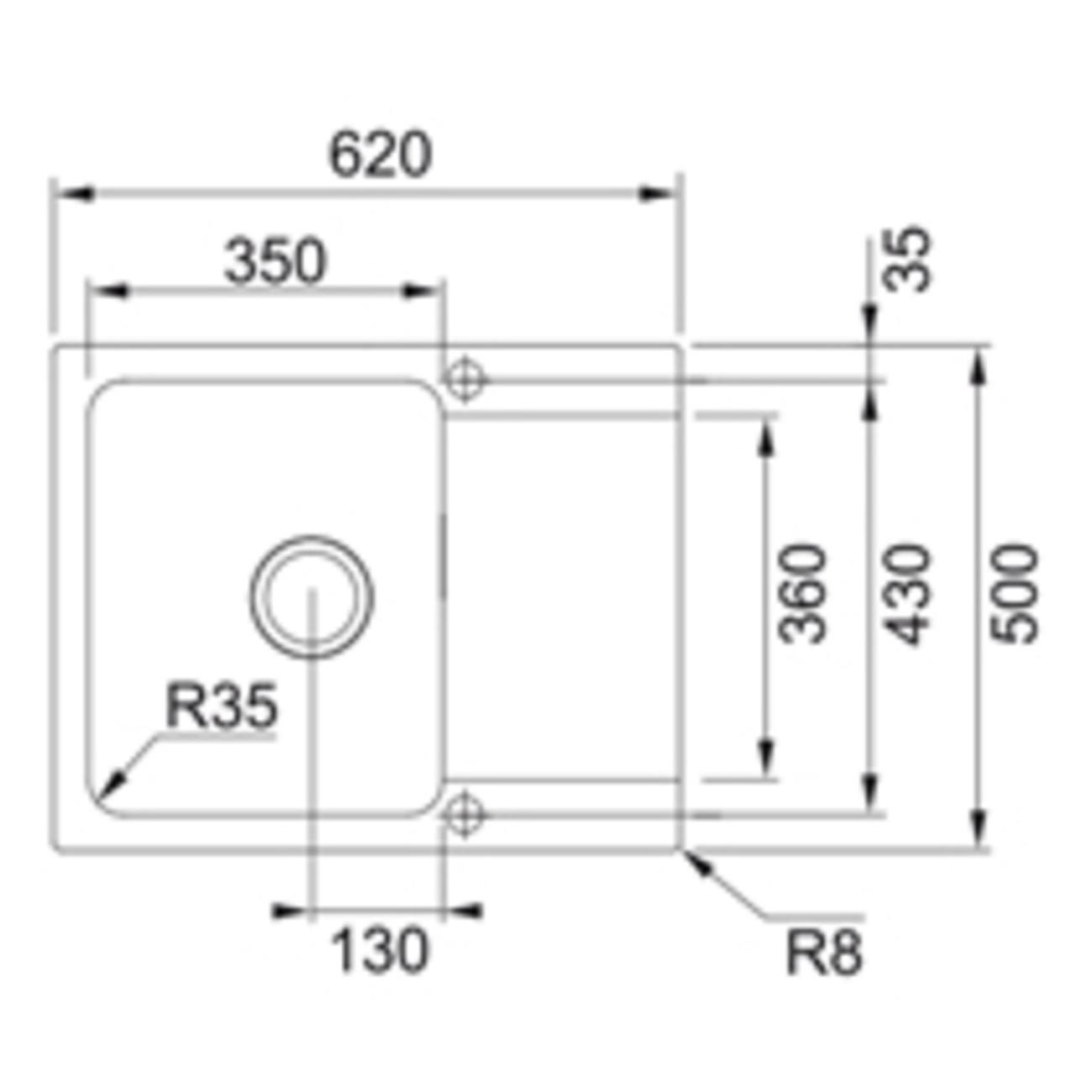 Мойка кухонная Franke OID 611-62 оникс