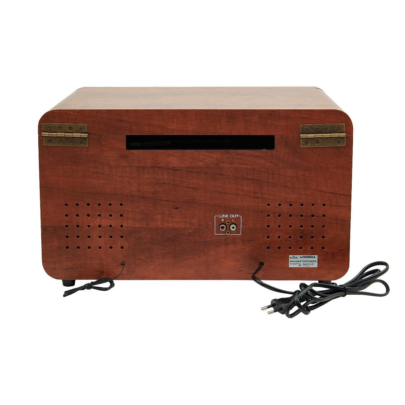 Виниловый проигрыватель STORK VP-110 red wood