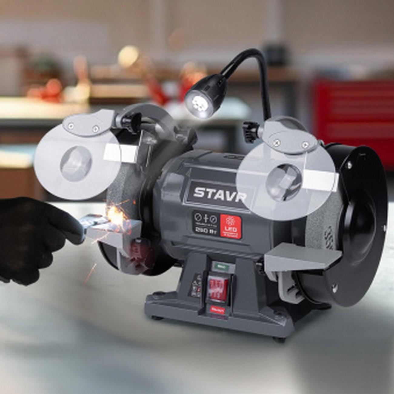 Точильный станок STAVR SBG 200-400W-L фото