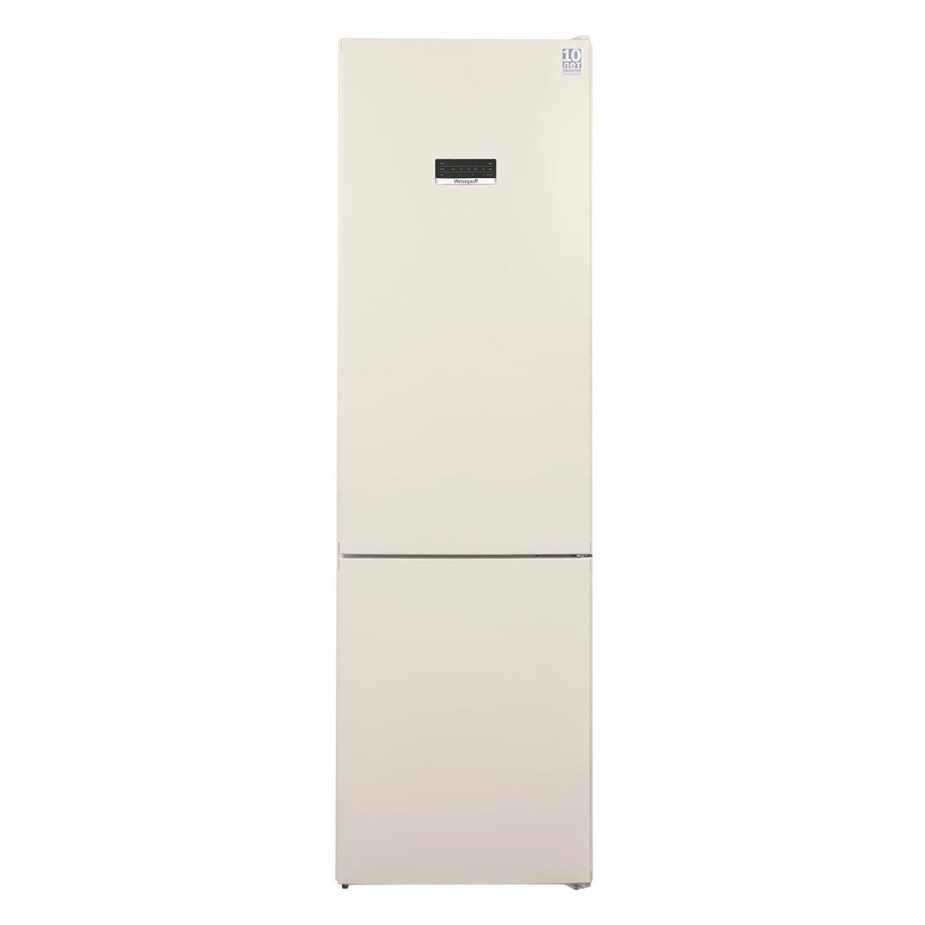 Холодильник Weissgauff CBN2WC2B2 бежевый фото